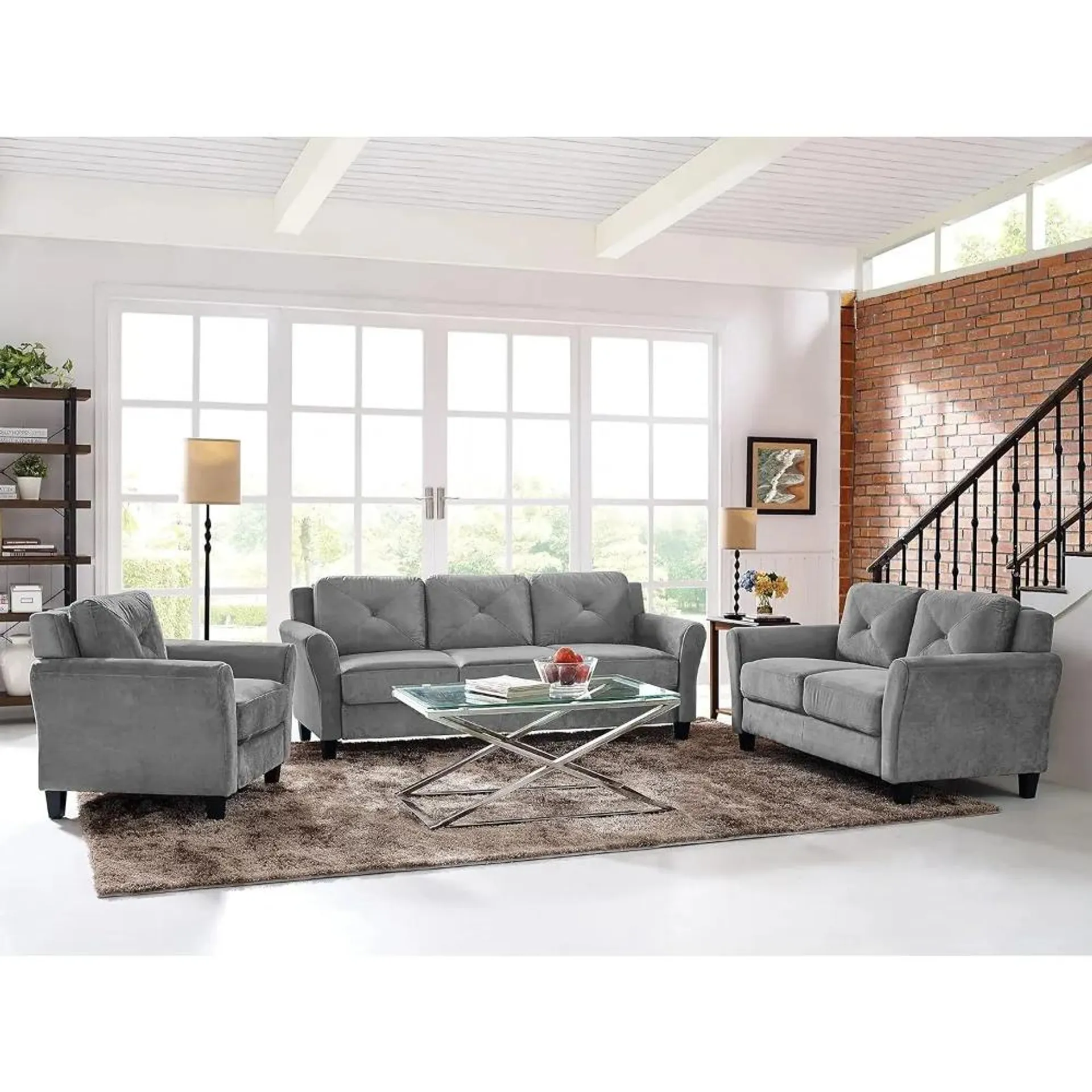 Sofa, Dark Gray sofa set living room furniture