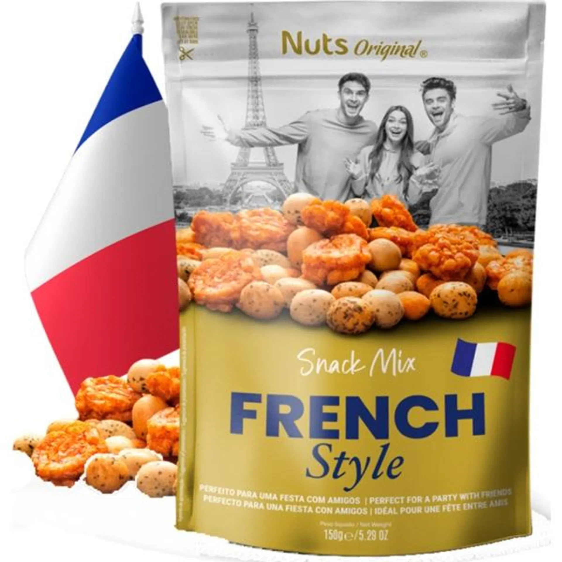 Snacks French Style Mix embalagem 150 g Nuts Original