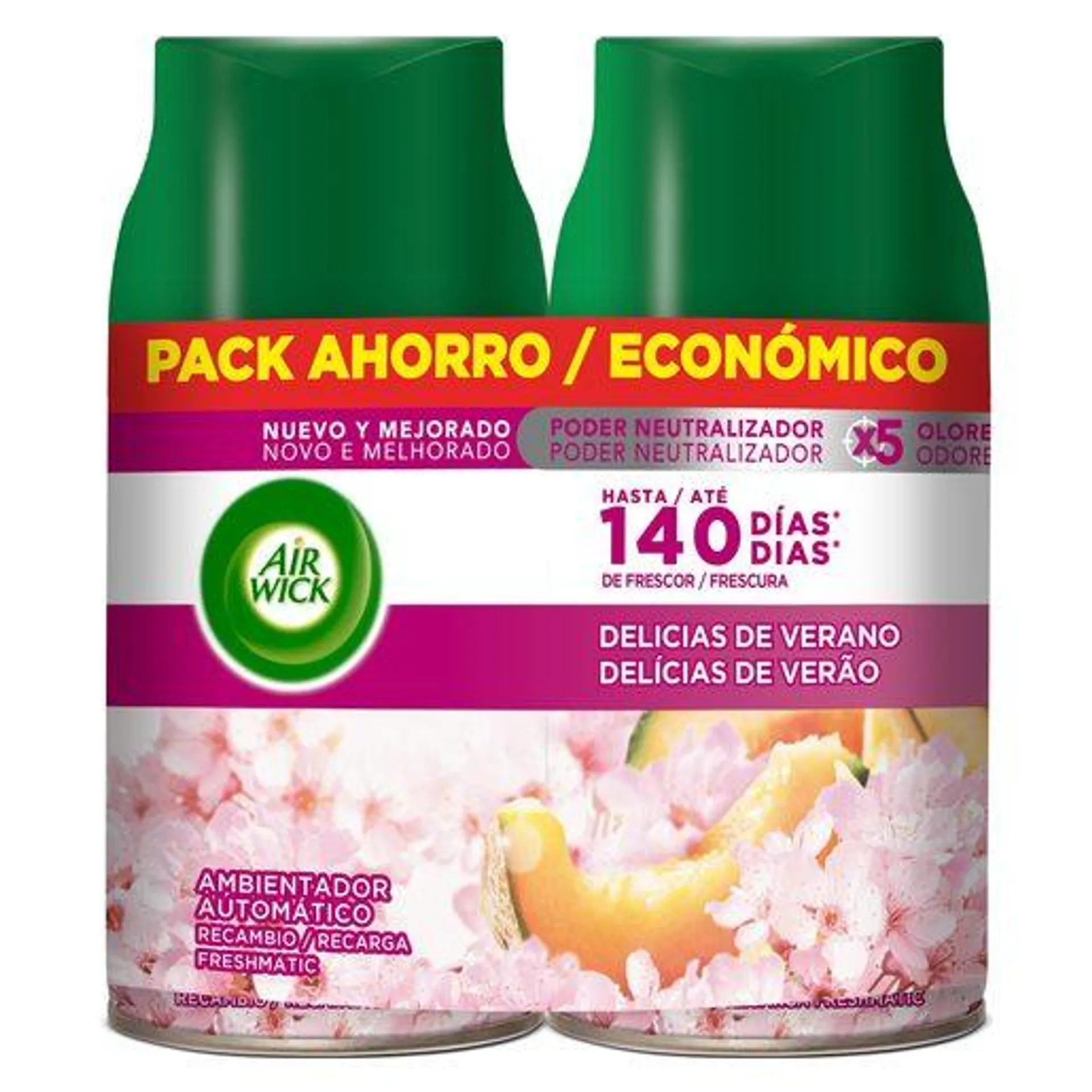 AIR WICK Recarga Duo Ambientador Freshmatic Duo Delícias de Verão 2 un