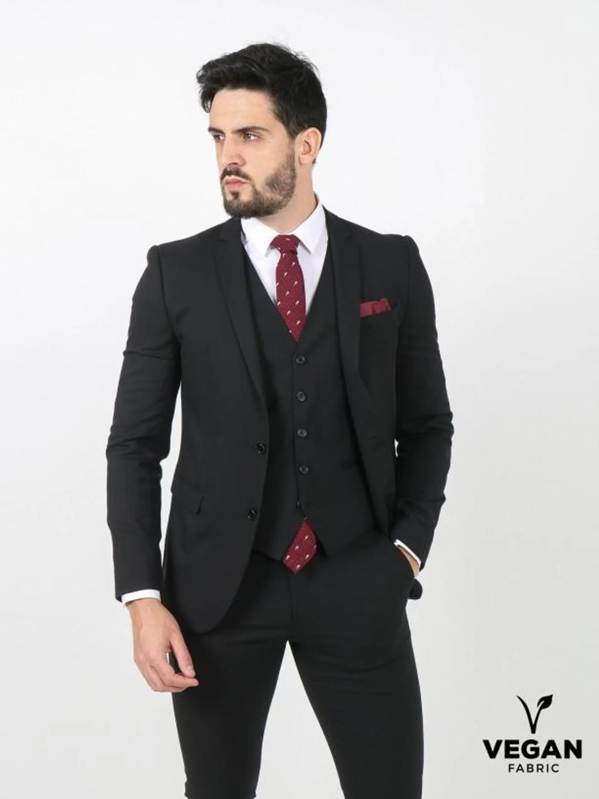 Blazer clássico vegan fabric