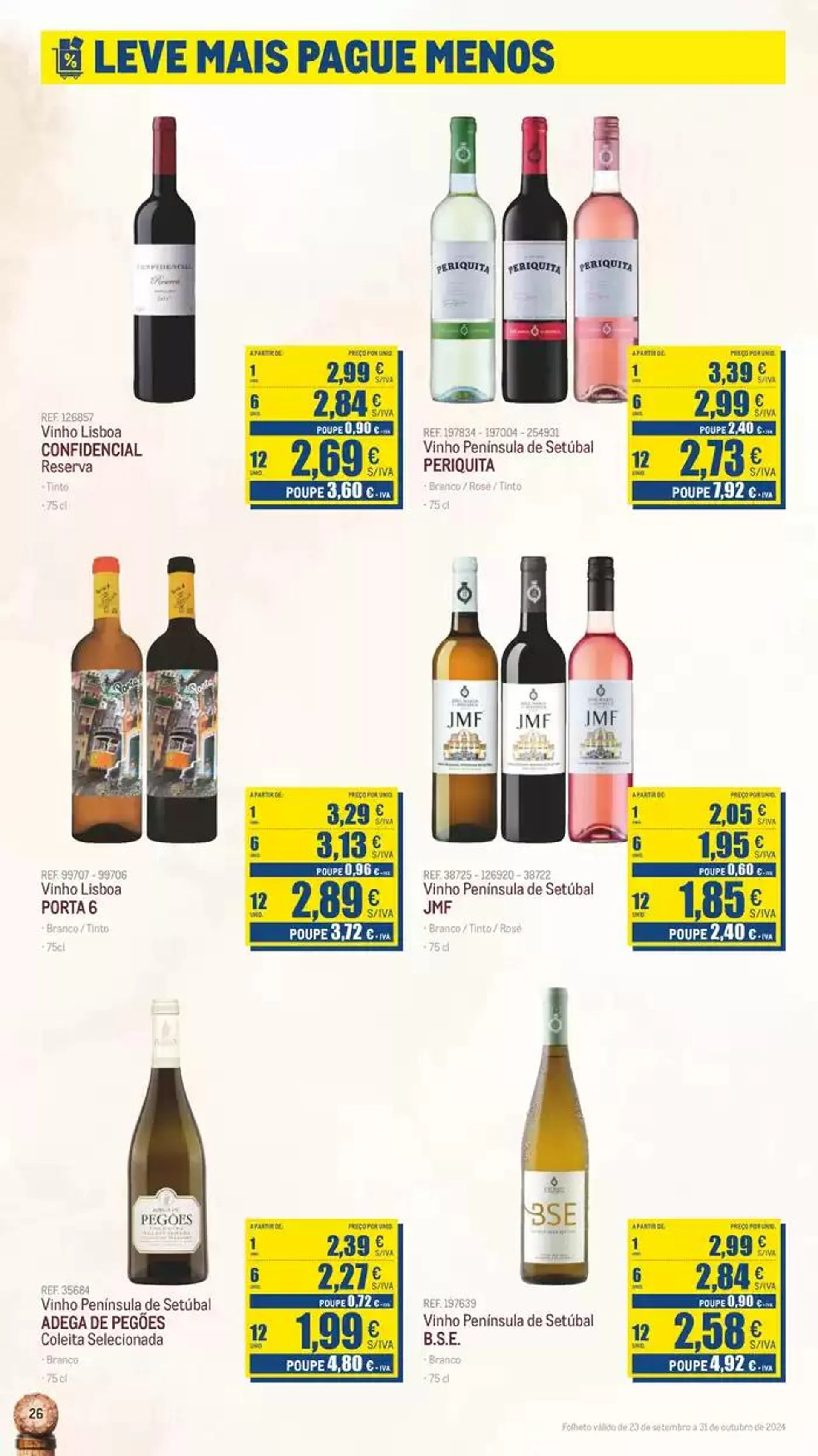 Folheto Catálogo de Vinhos, Queijos e Enchidos de 8 de outubro até 31 de outubro 2024 - Pagina 26