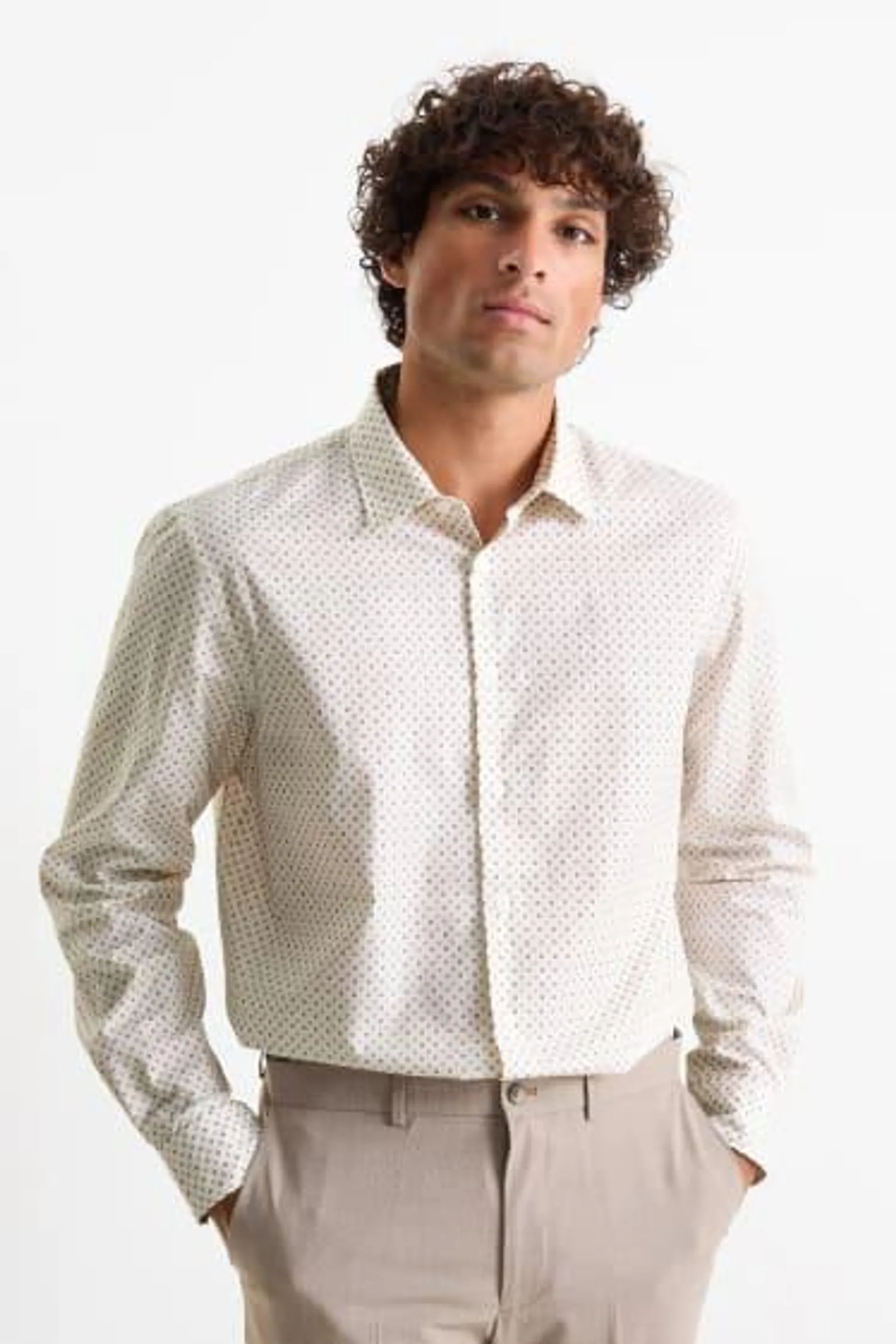 Business shirt - regular fit - kent collar - easy-iron