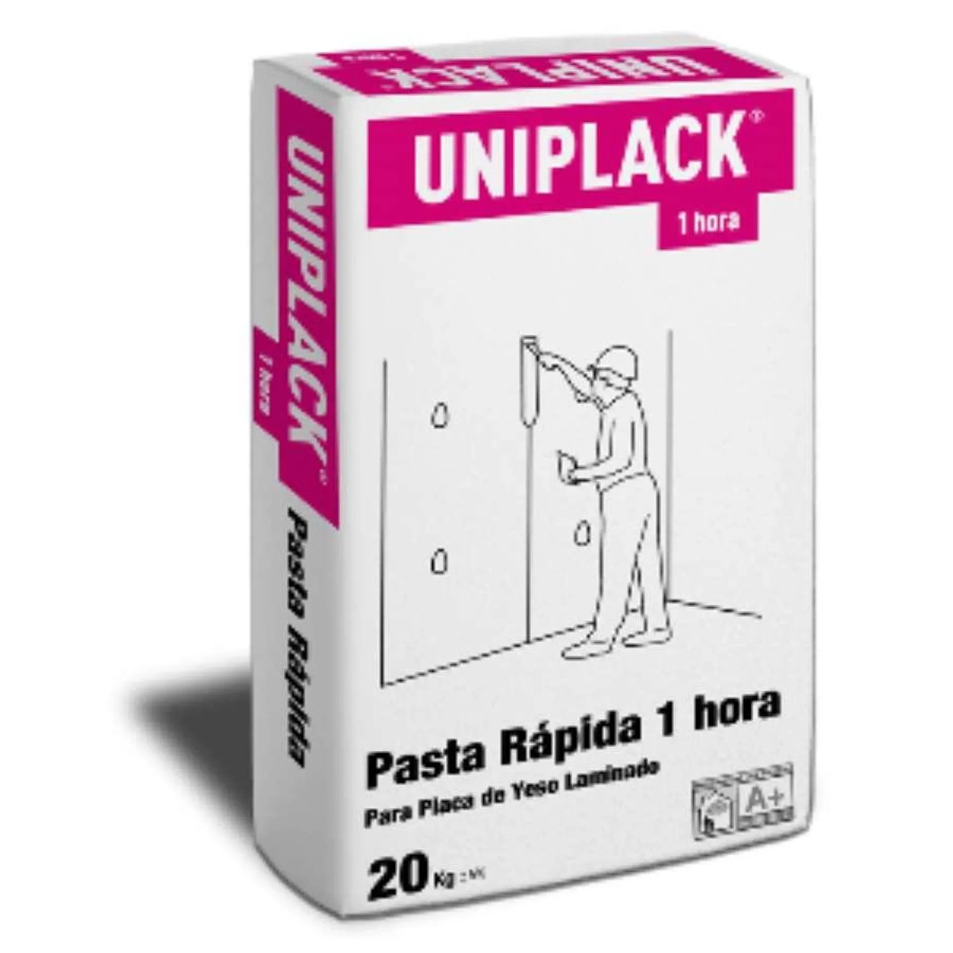 Pasta de juntas endurecimento 1 hora Uniplack (20 kg)