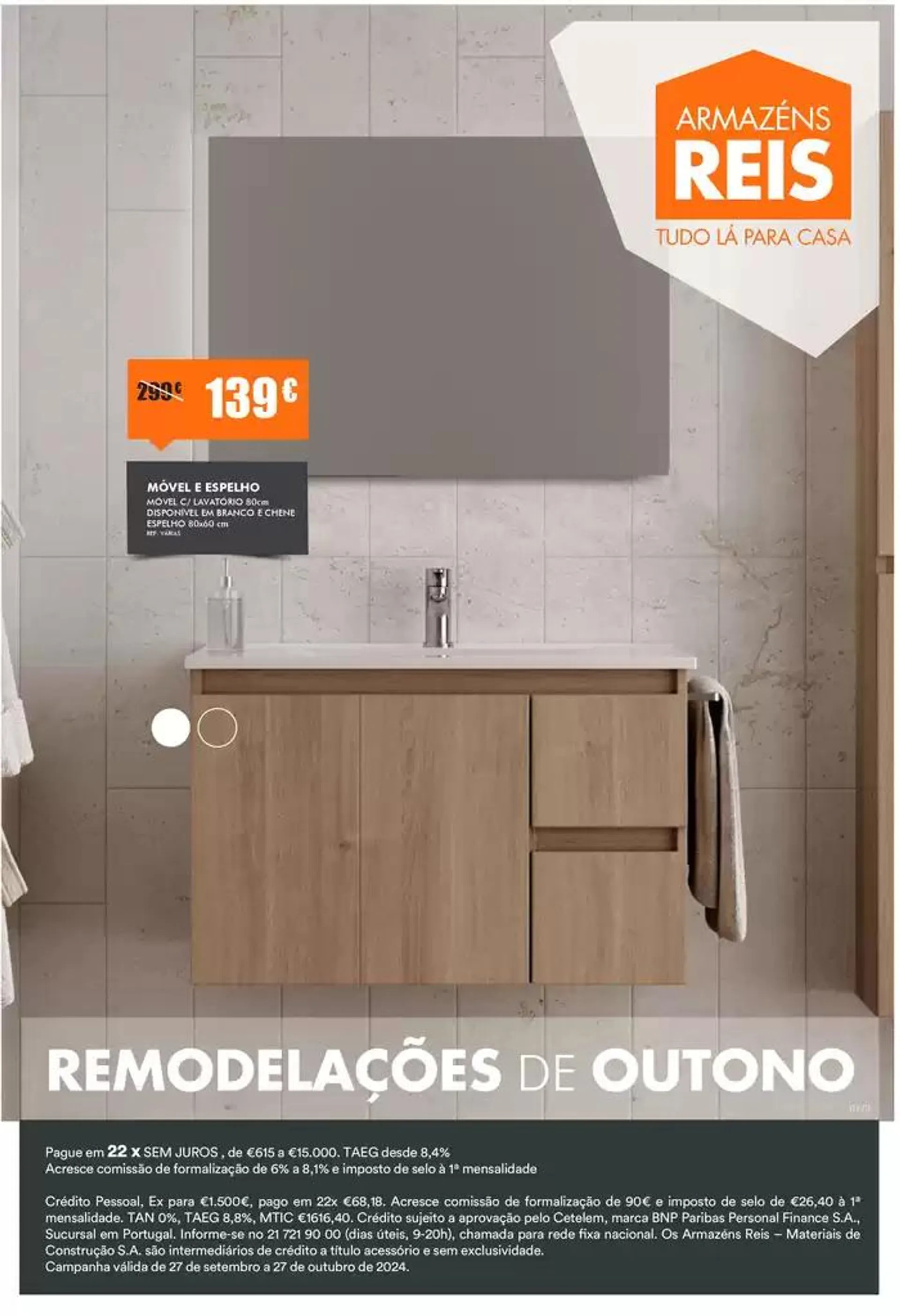 Folheto Remodelações De Outono de 30 de setembro até 27 de outubro 2024 - Pagina 1