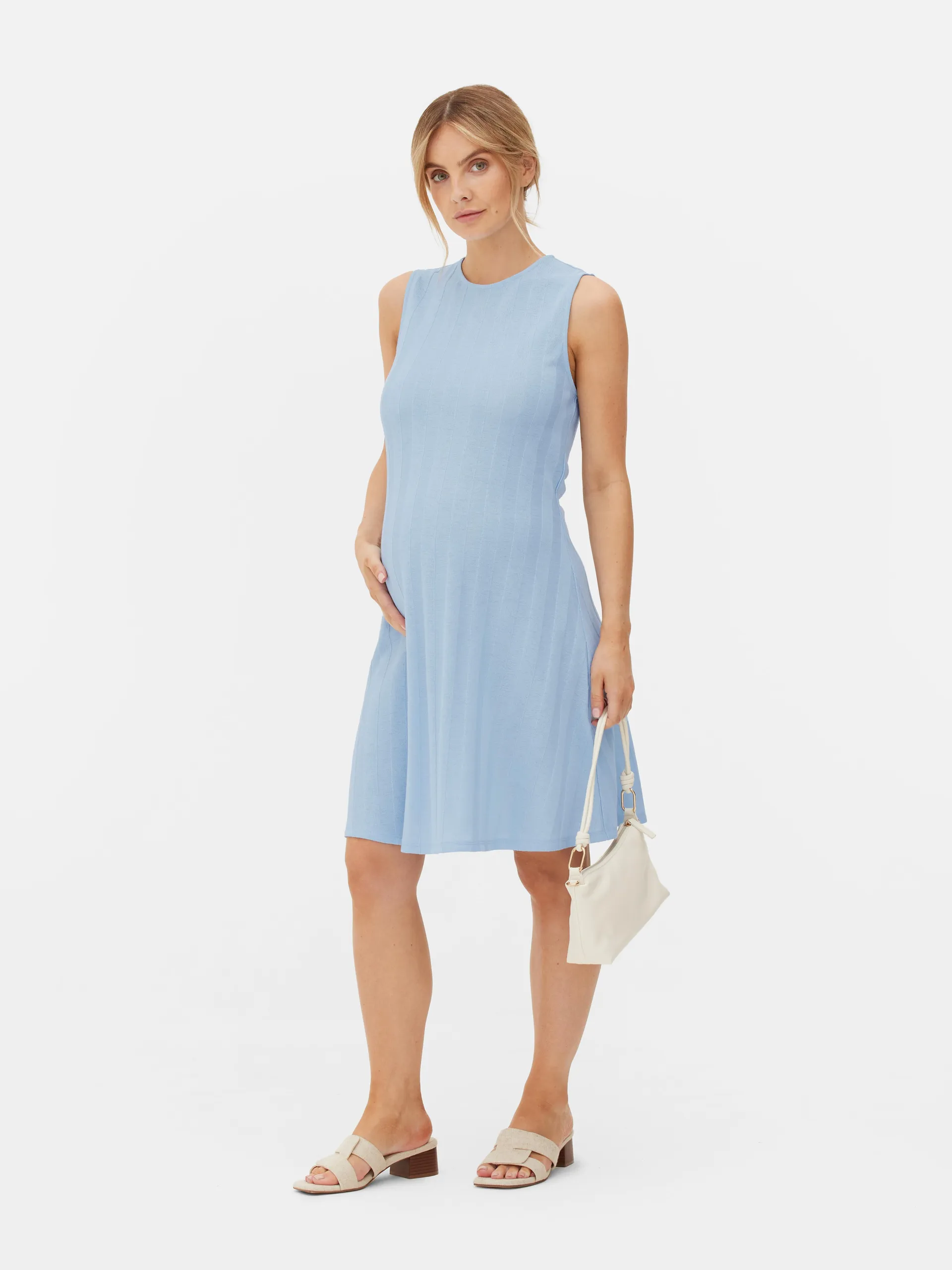 Maternity Sleeveless Mini Dress