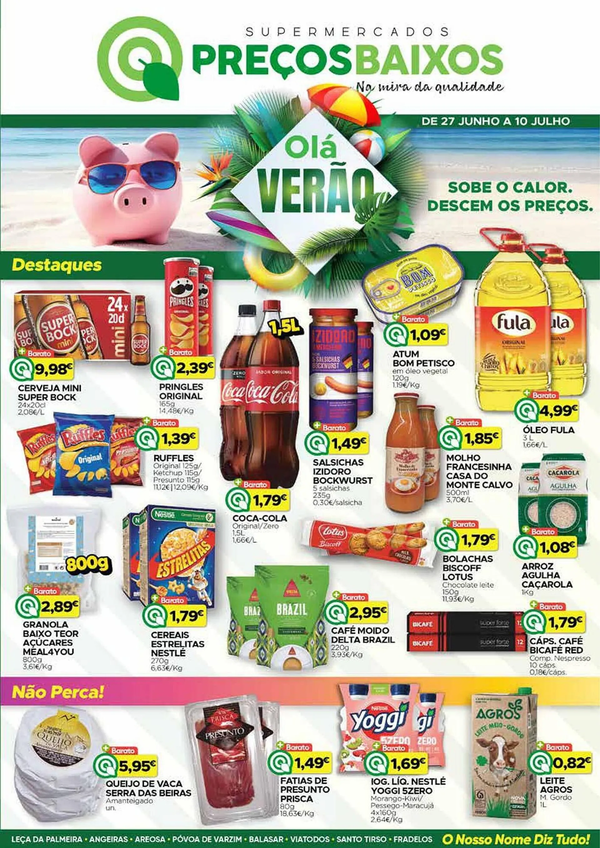 Folheto Folheto Supermercados Preços Baixos de 27 de junho até 10 de julho 2025 - Pagina 1