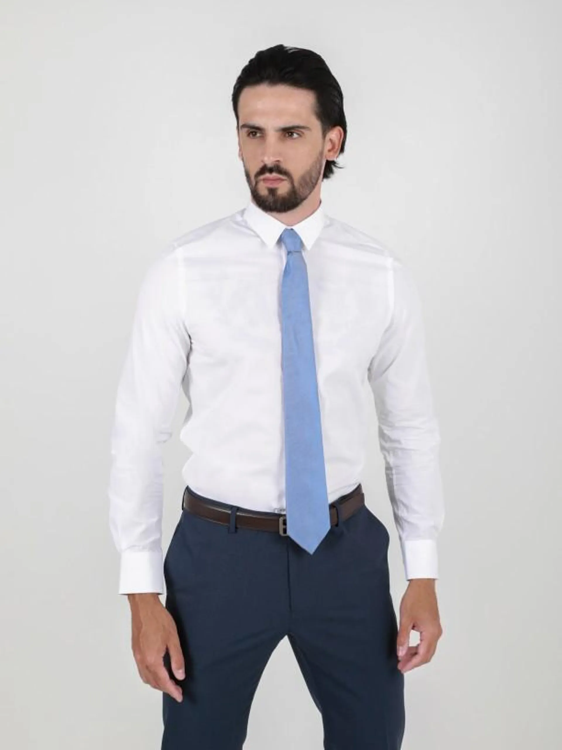 Camisa clássica lisa slim fit