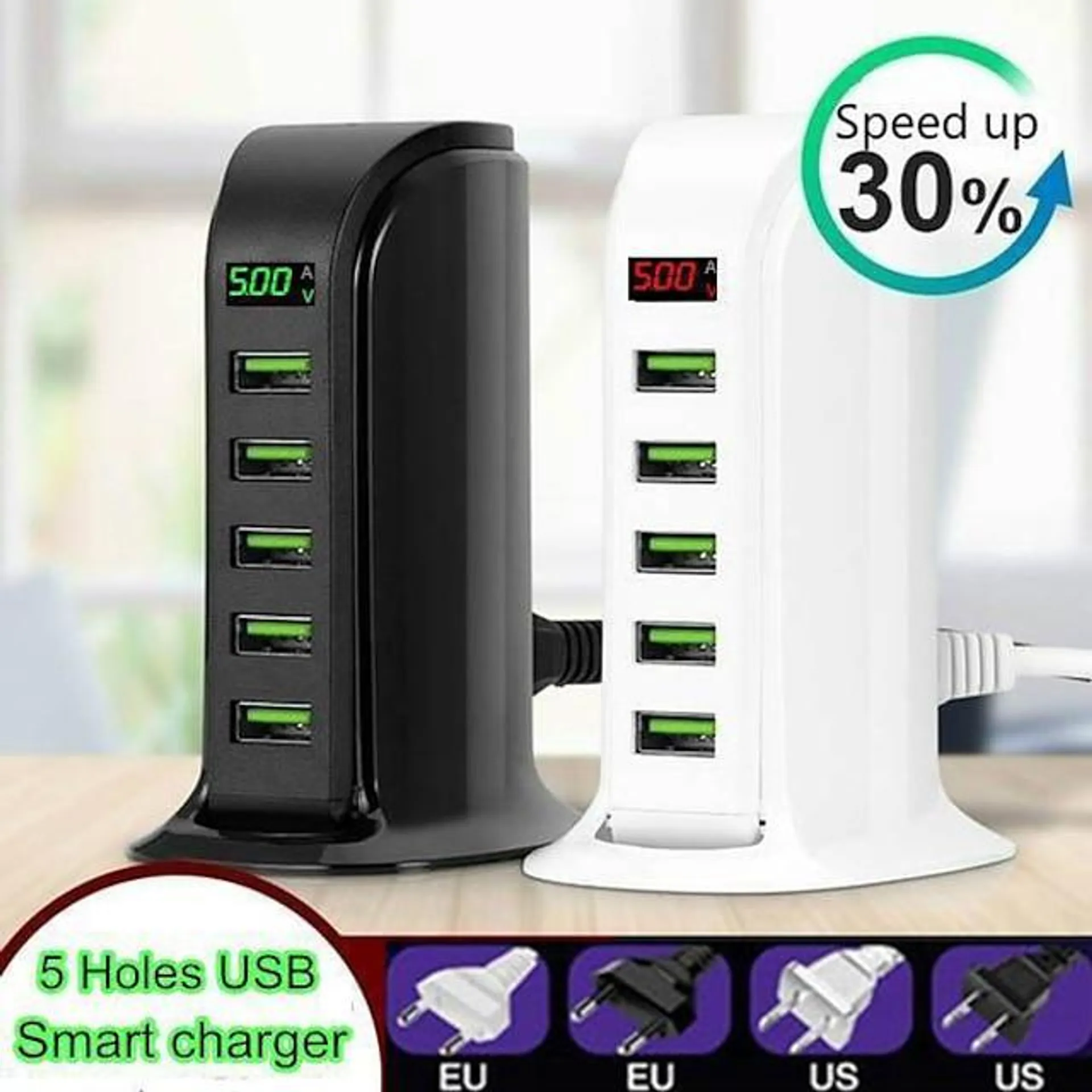 USB 3.0 Type-C Naven 5 ports 5-in-1 USB-hub met USB2.0*3 5V / 3A Stroomvoorziening Voor Smartphone