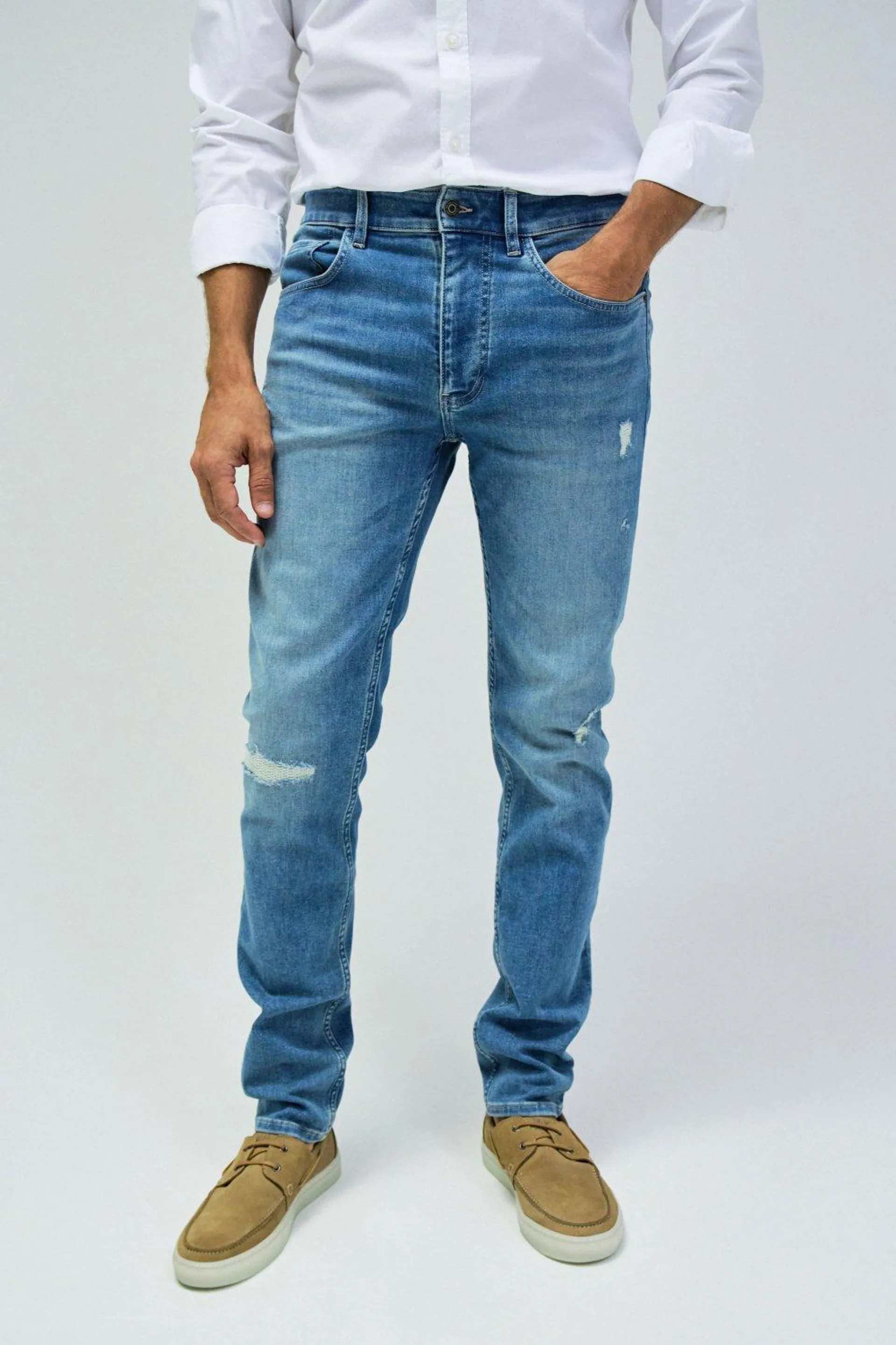 VAQUEROS S-ACTIV SLIM FIT CON ROTOS