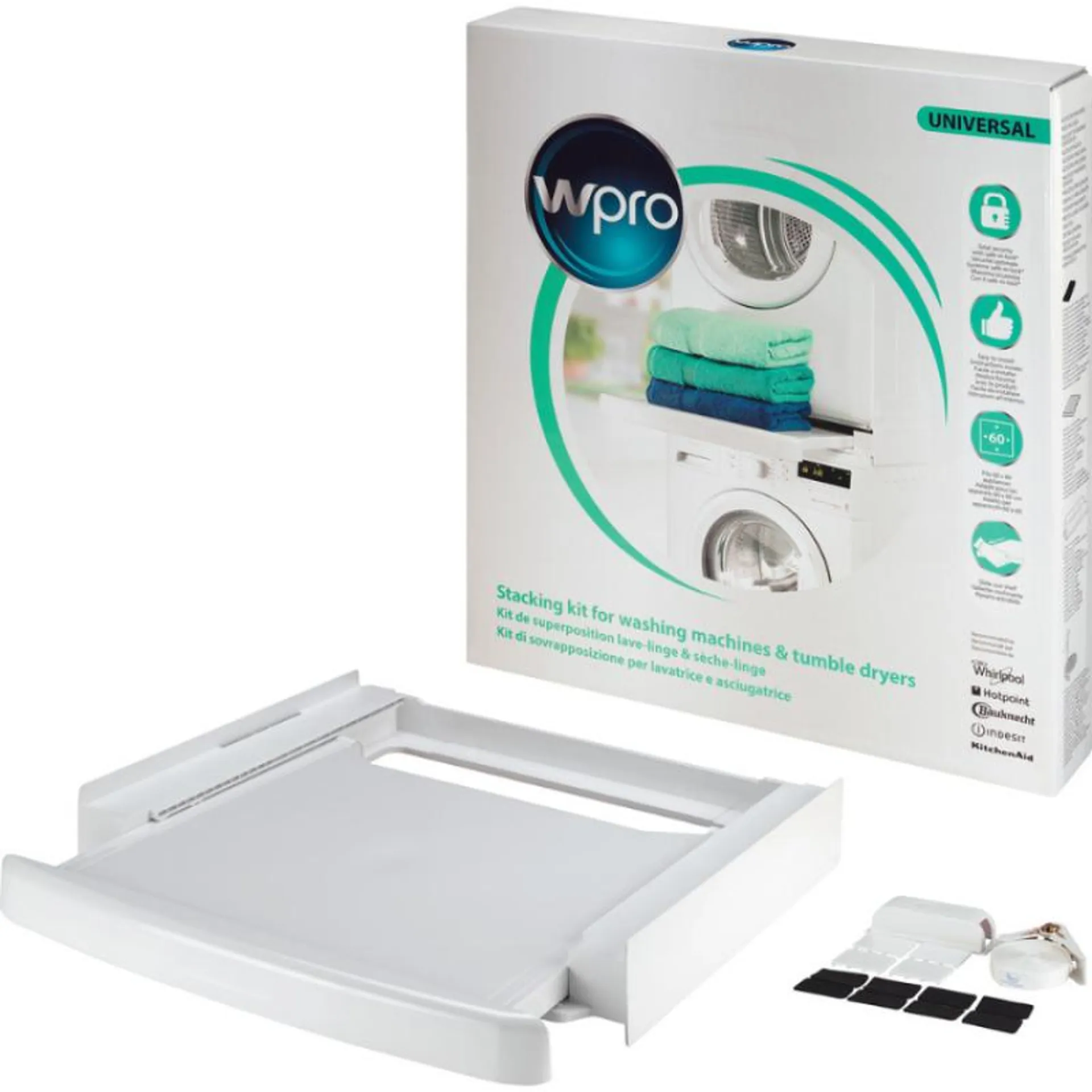 Kit de União Whirlpool para Máquinas de Lavar e Secar Roupa