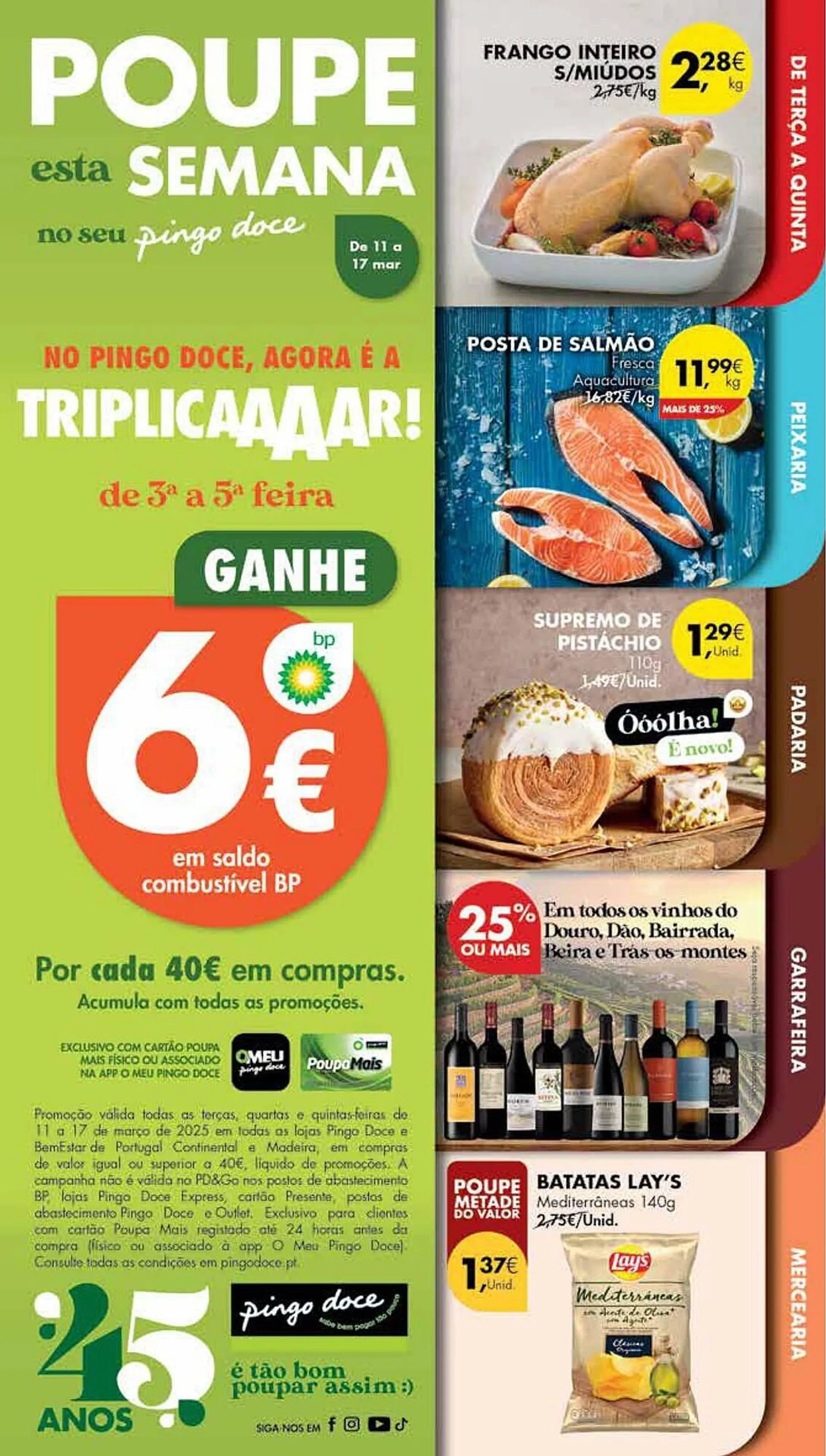 Folheto Folheto Pingo Doce de 11 de março até 17 de março 2025 - Pagina 1