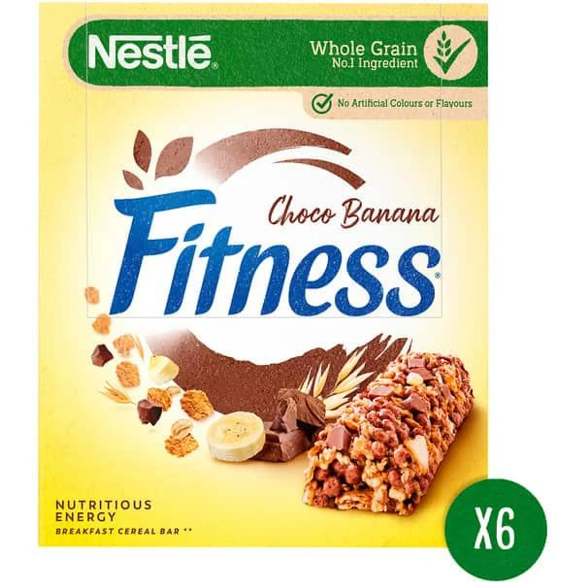 Barra de Cereais com Chocolate e Banana Pack 6 embalagem 141 g Nestlé Fitness