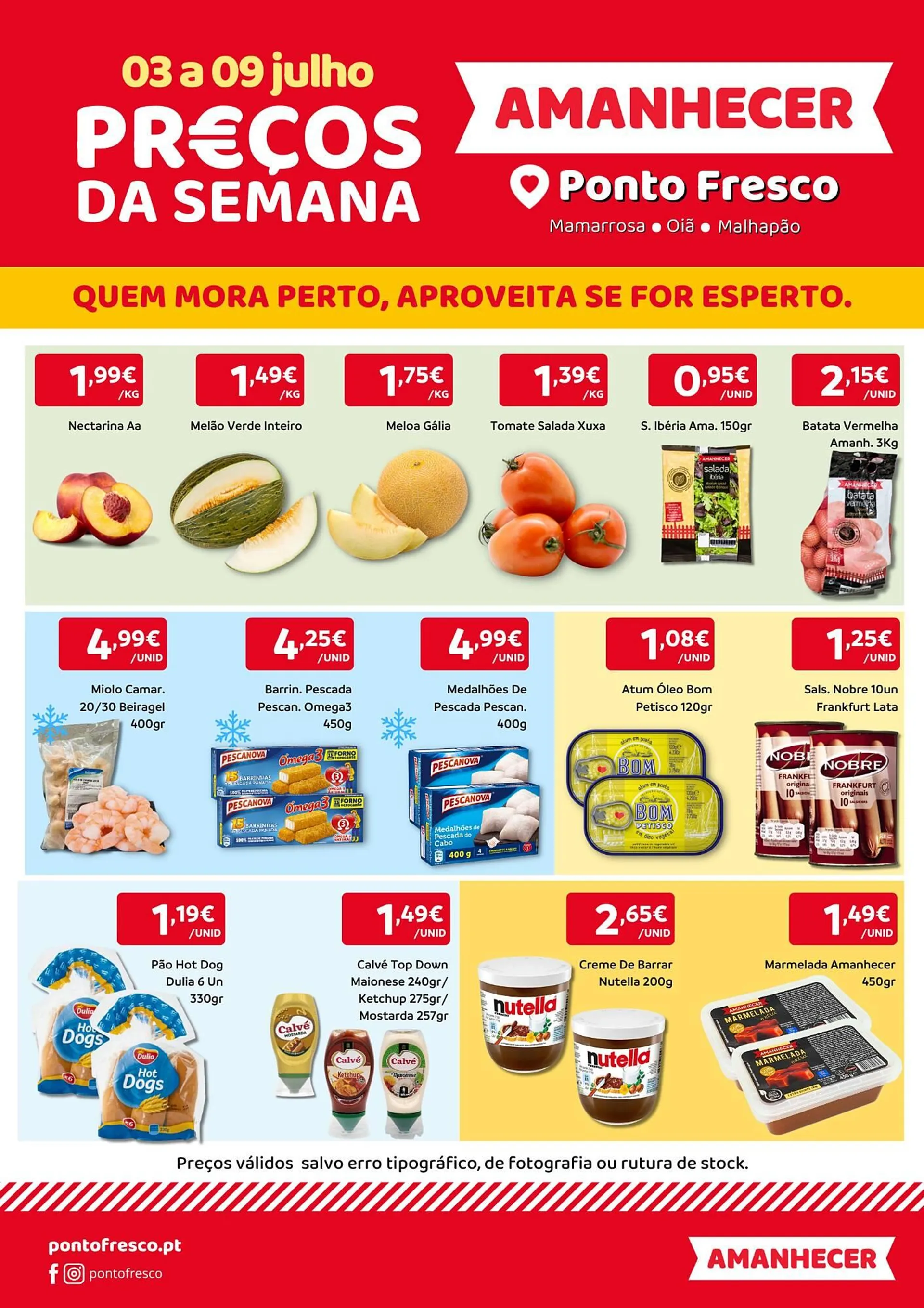 Folheto Folheto Ponto Fresco de 3 de julho até 9 de julho 2025 - Pagina 1