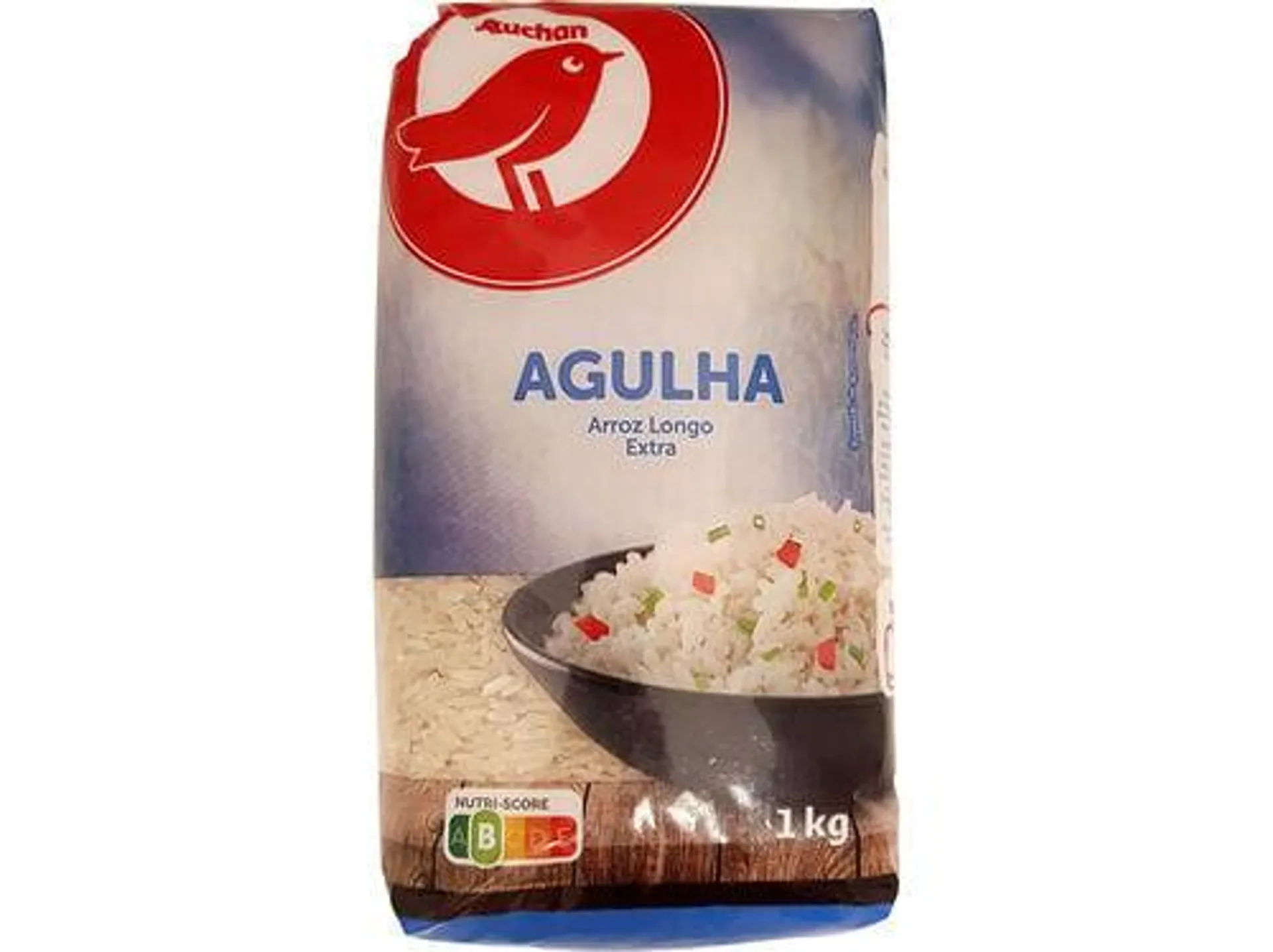 arroz agulha auchan extra longo branqueado 1kg