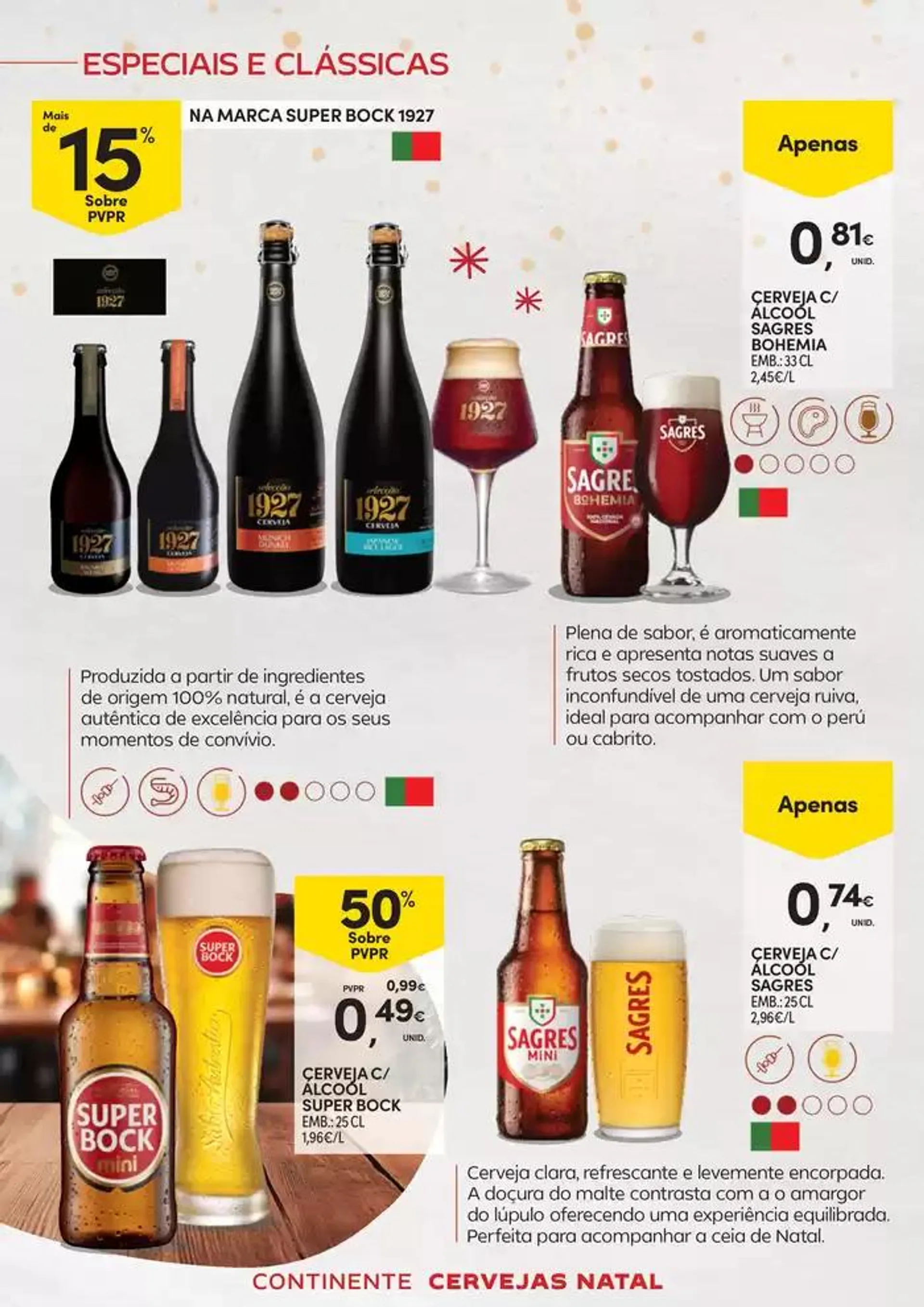 Folheto Todos podemos dar mais à nossa mesa: Especial cervejas de 26 de novembro até 31 de dezembro 2024 - Pagina 10