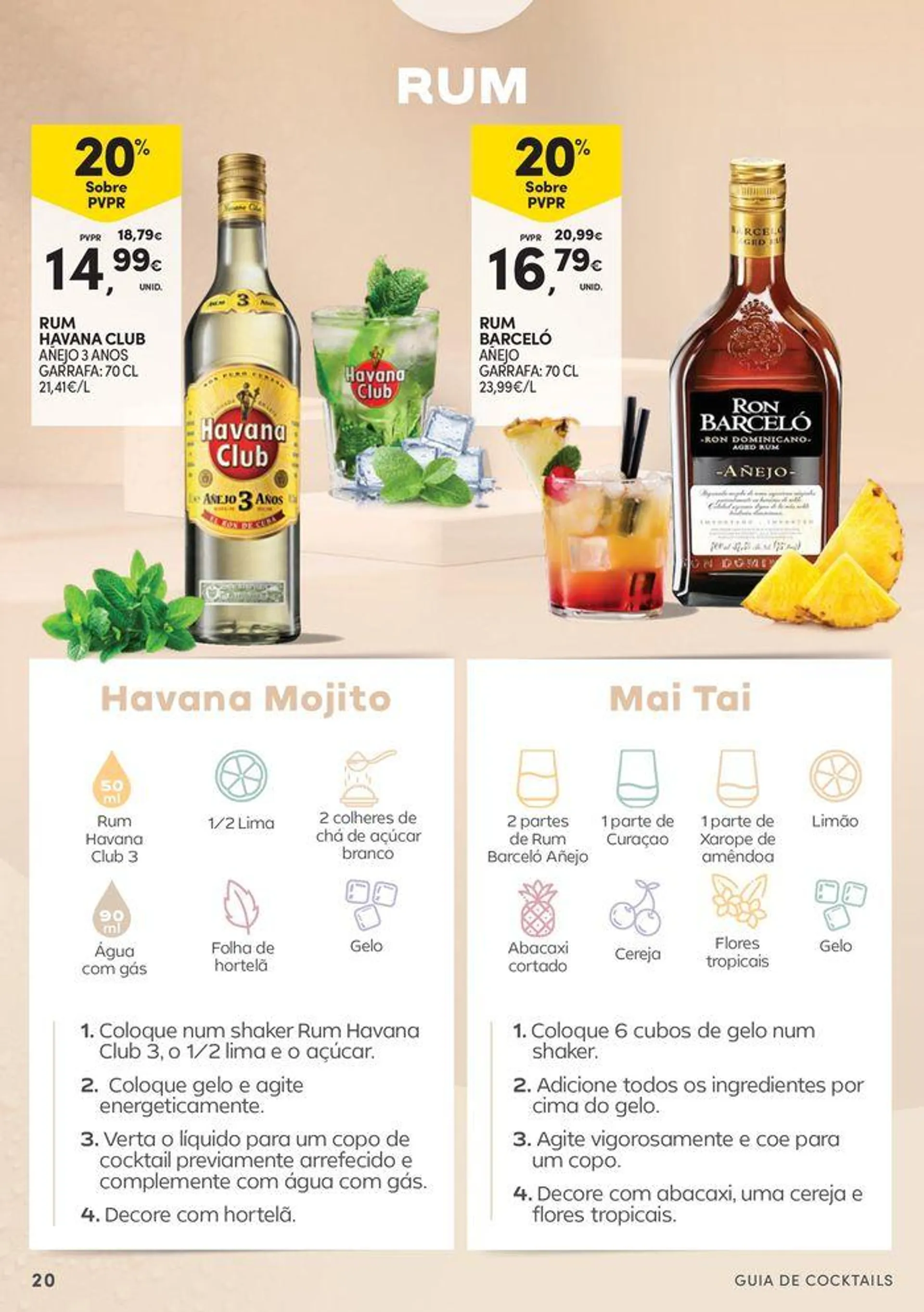 Folheto Cocktails que sabem a Verão de 16 de julho até 11 de agosto 2024 - Pagina 20