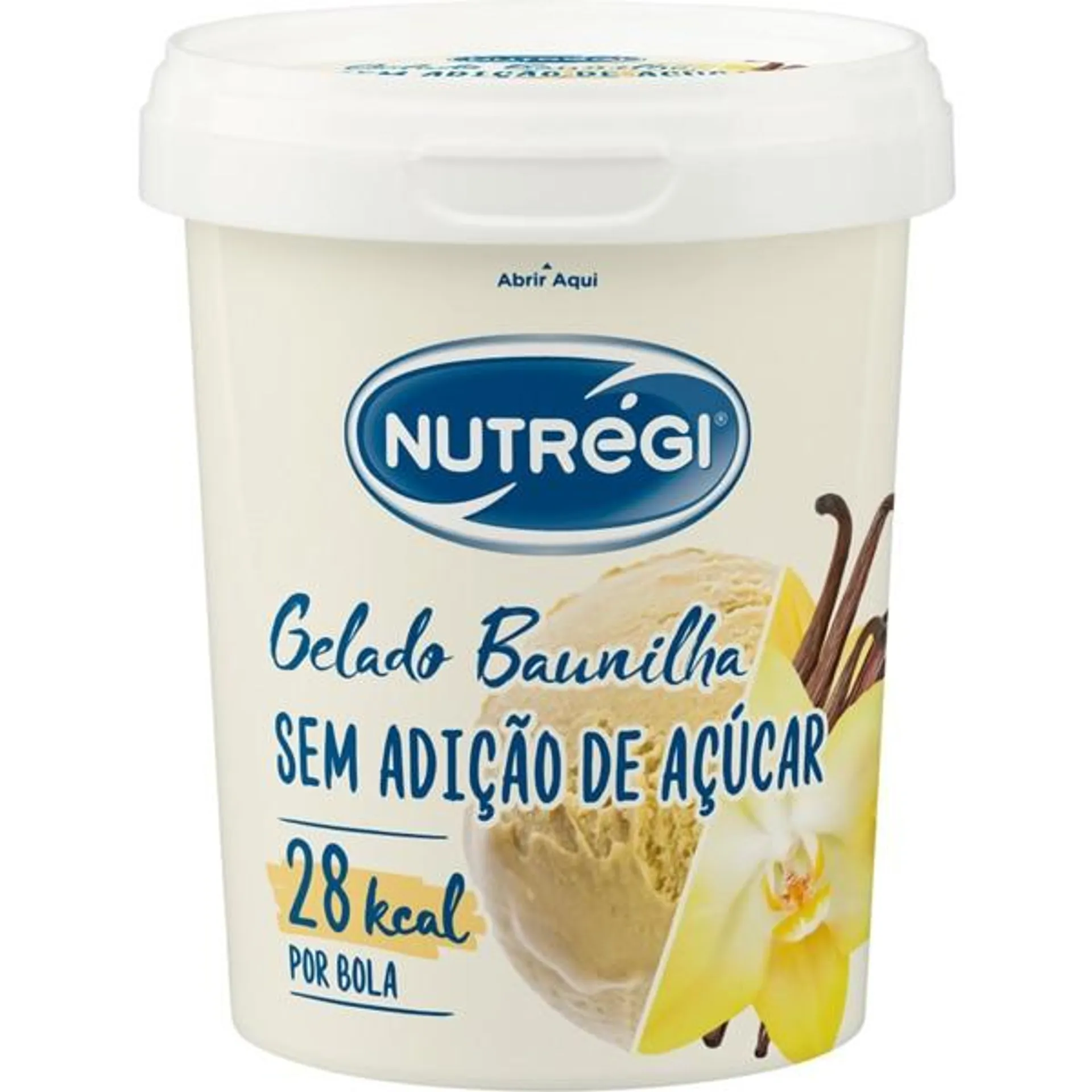 Gelado de Baunilha sem Açúcar