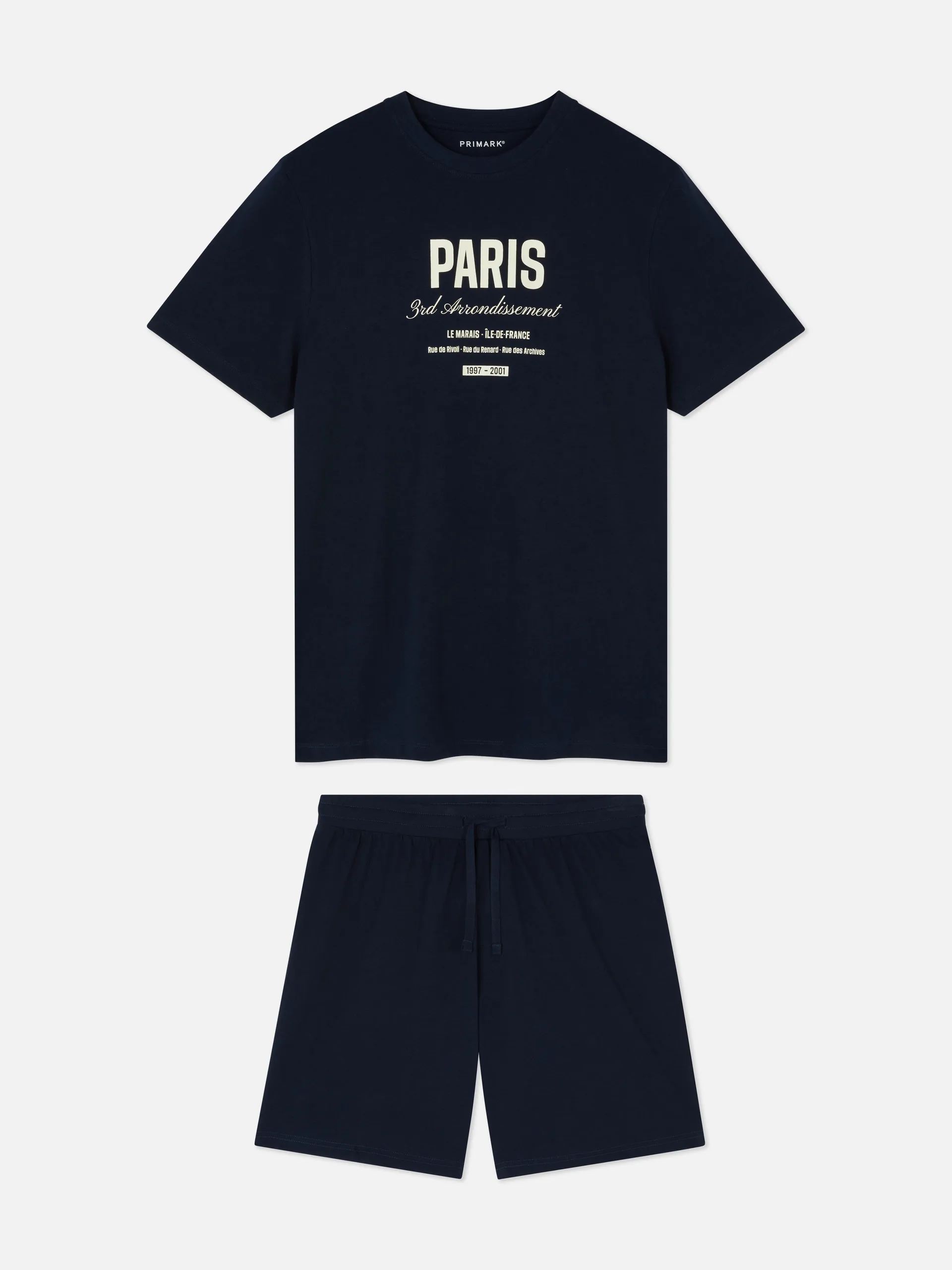 Paris T-Shirt and Shorts Pajamas