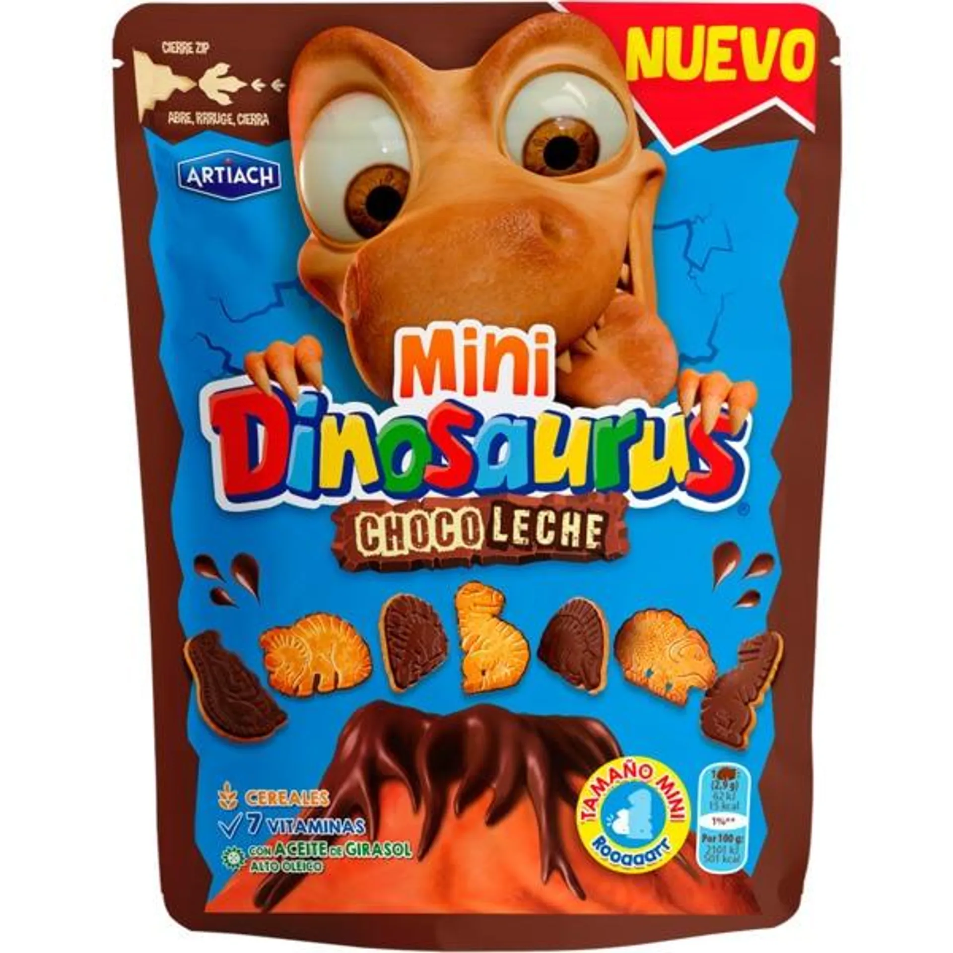 Bolachas Mini Chocolate Dinossauros