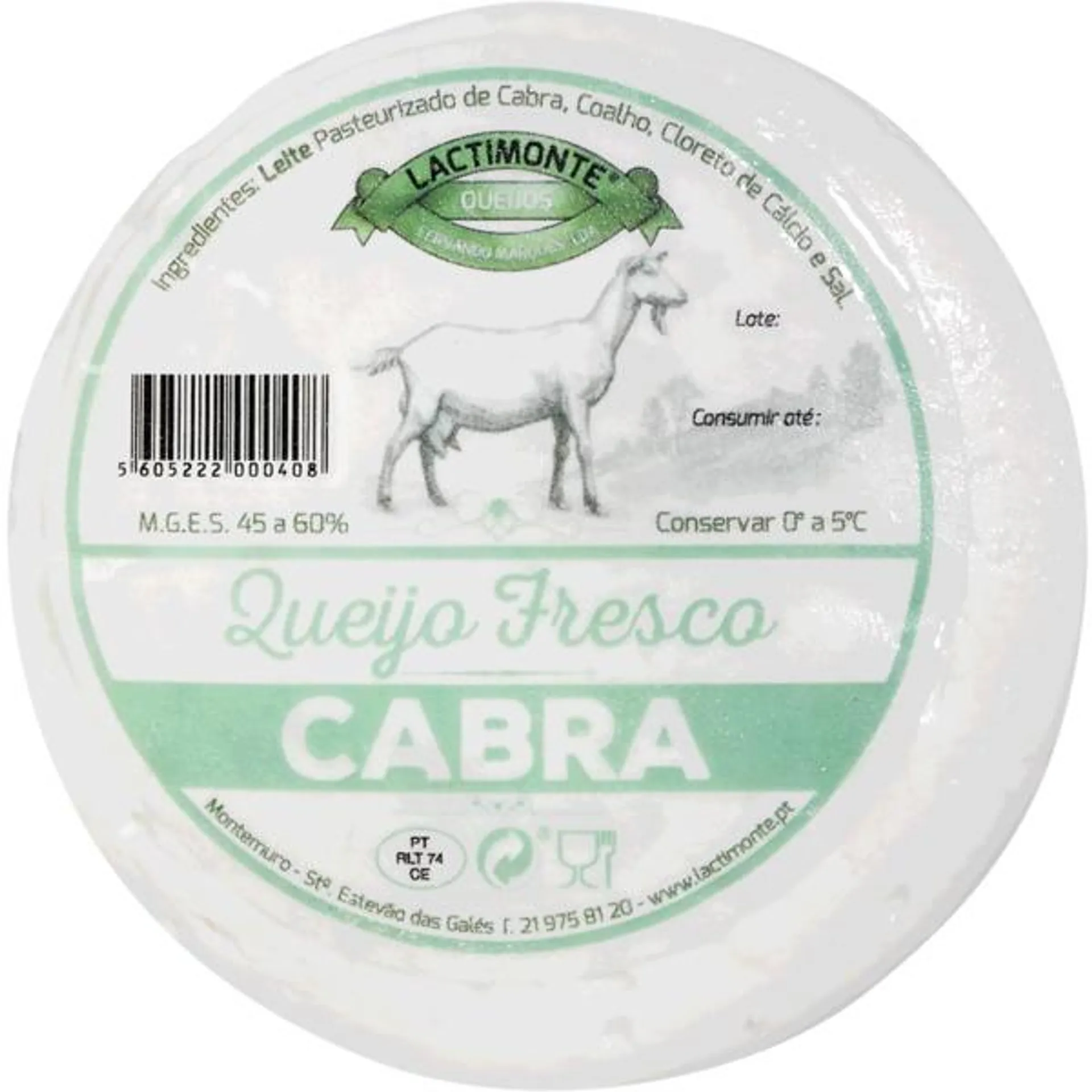 Queijo Fresco de Cabra unidade 150 g Lactimonte