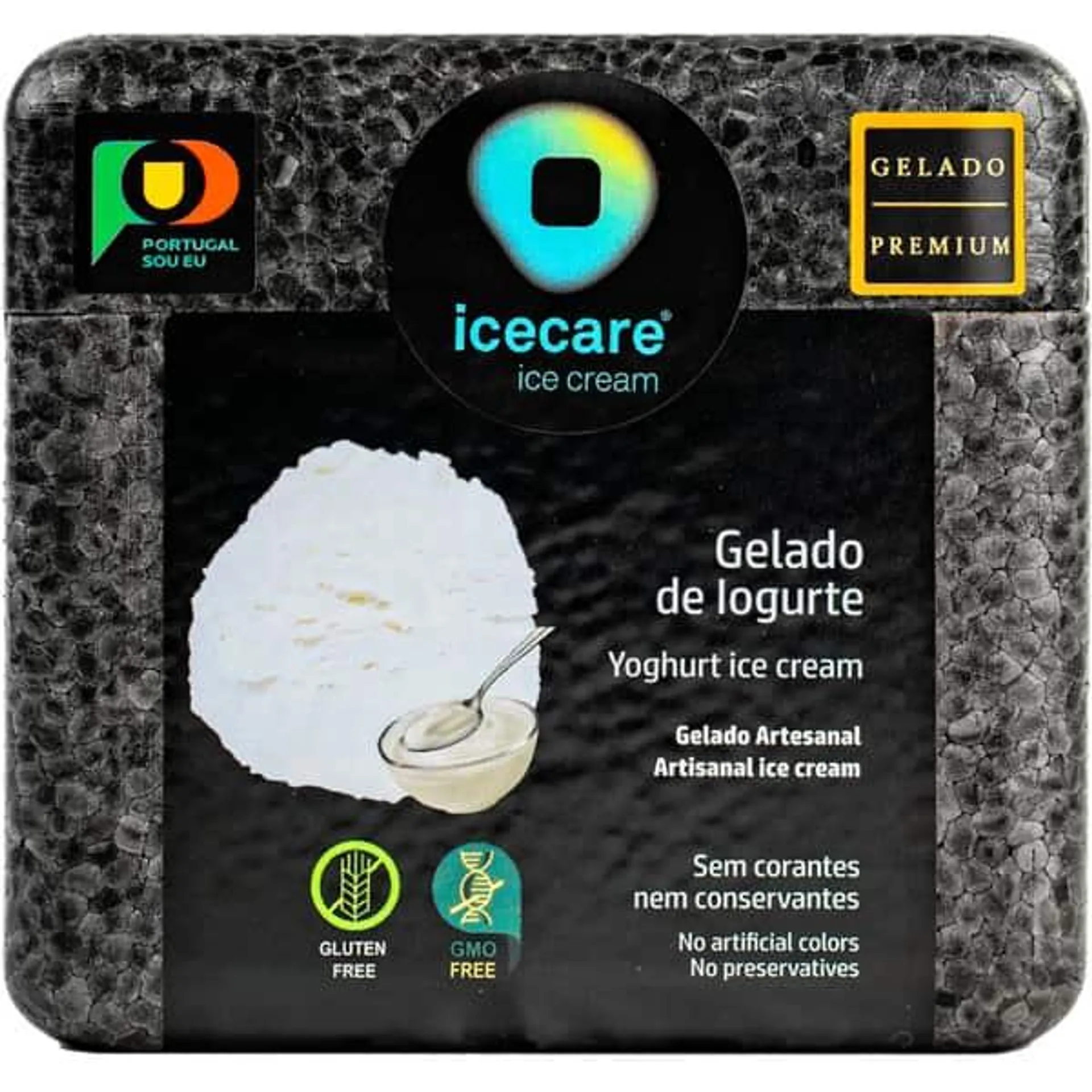 Gelado Artesanal Iogurte embalagem 500 ml Icecare