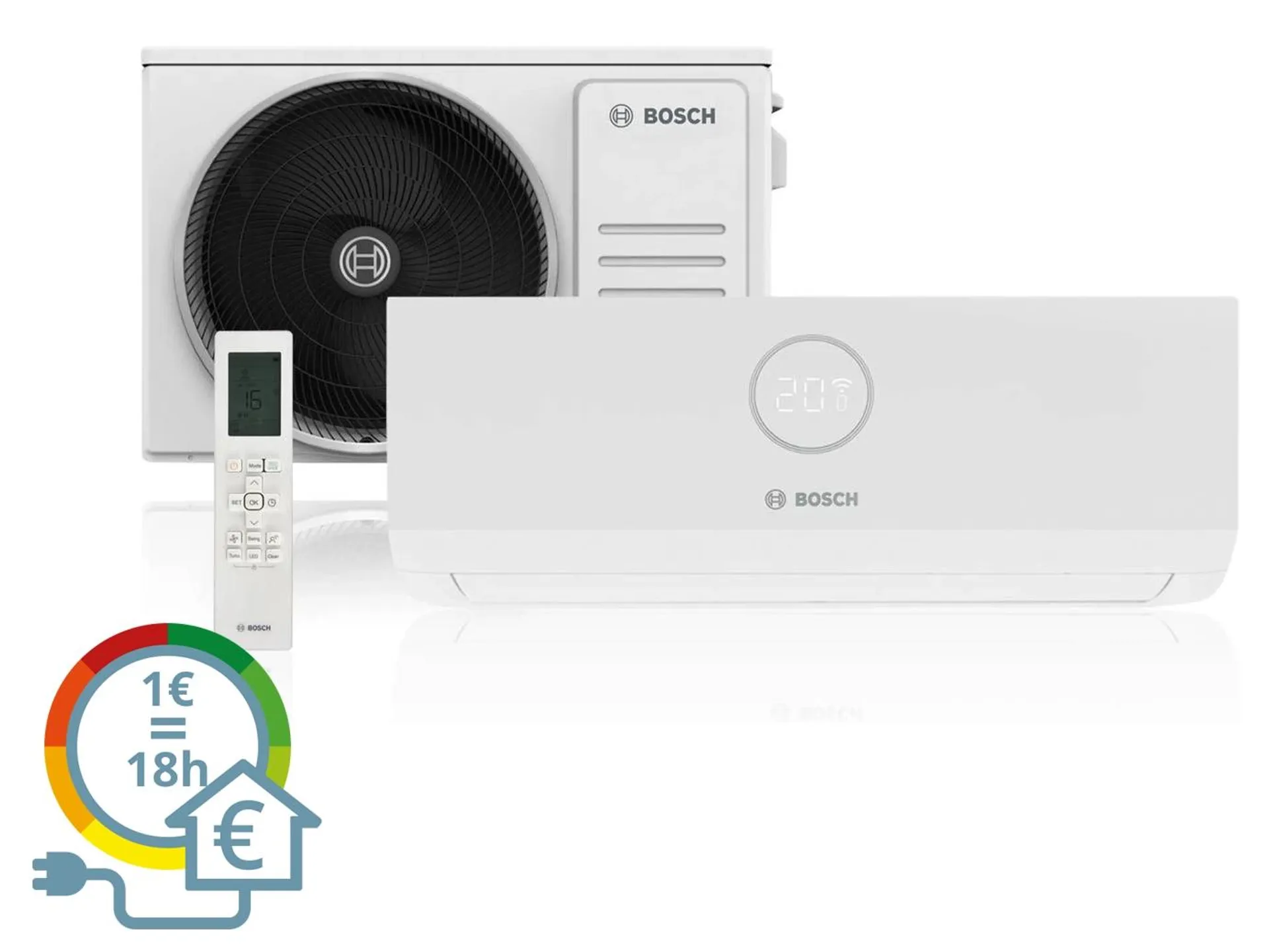 Ar Condicionado BOSCH 3000I 2.6 KW (18 m² - 9000 BTU - Branco)