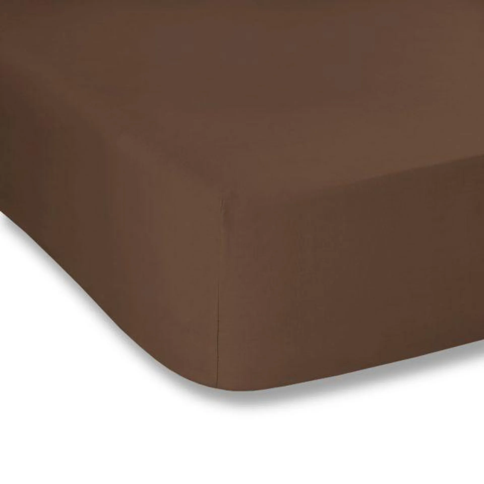 Lençol de Baixo Deep Taupe Percale Macio