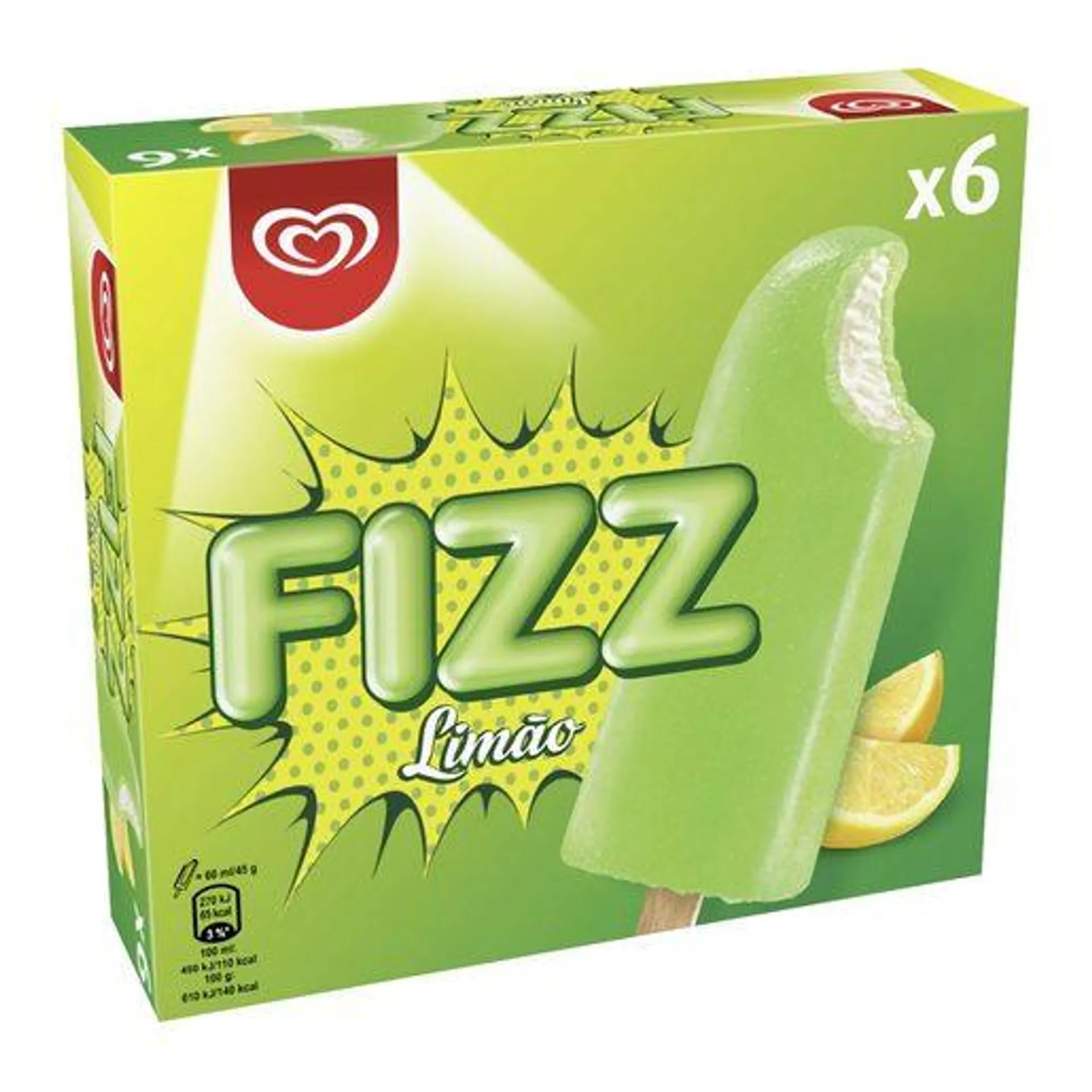 FIZZ Gelado Limão 6x60 ml