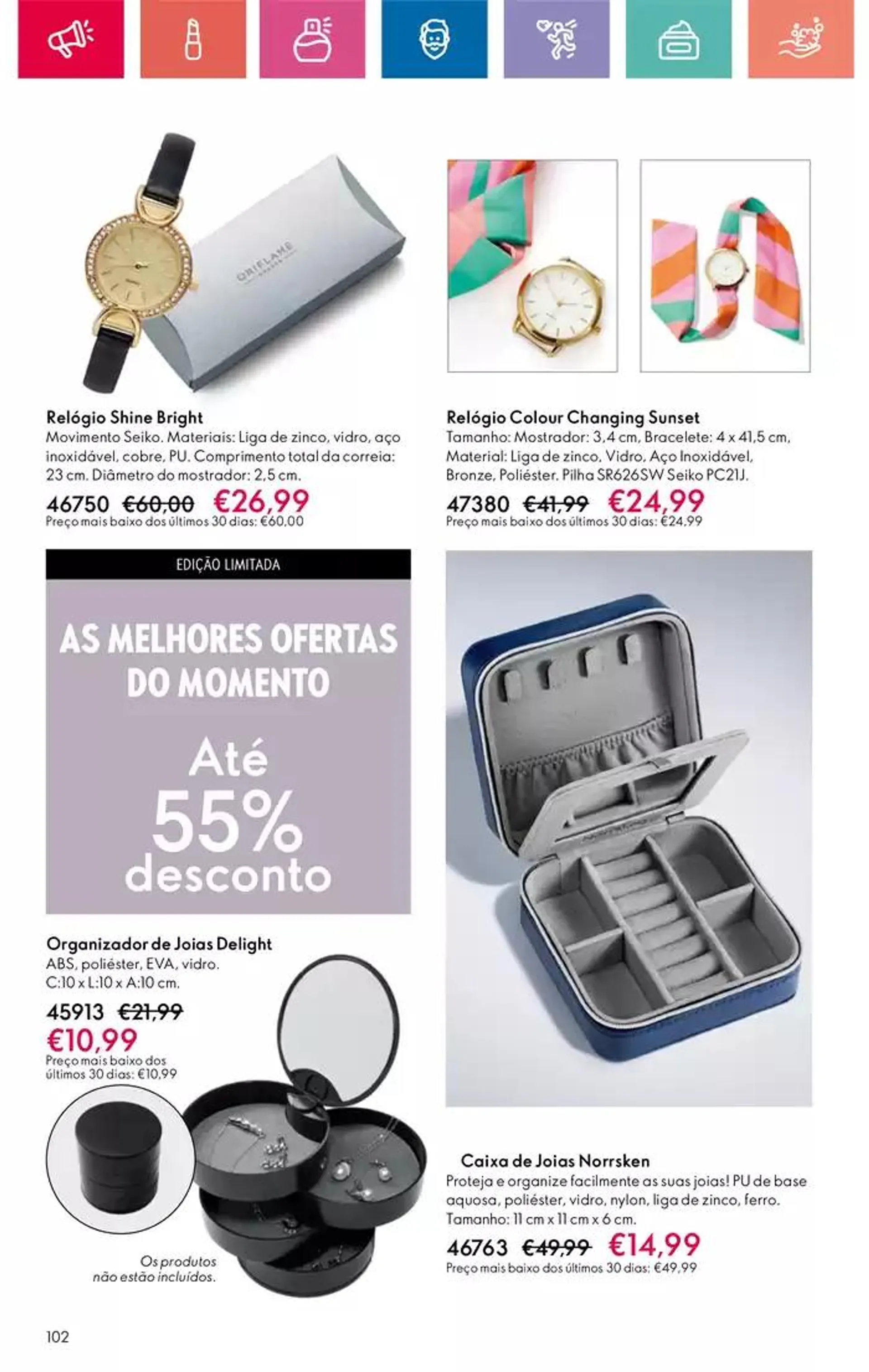 Folheto Folheto Oriflame de 2 de dezembro até 28 de dezembro 2024 - Pagina 102