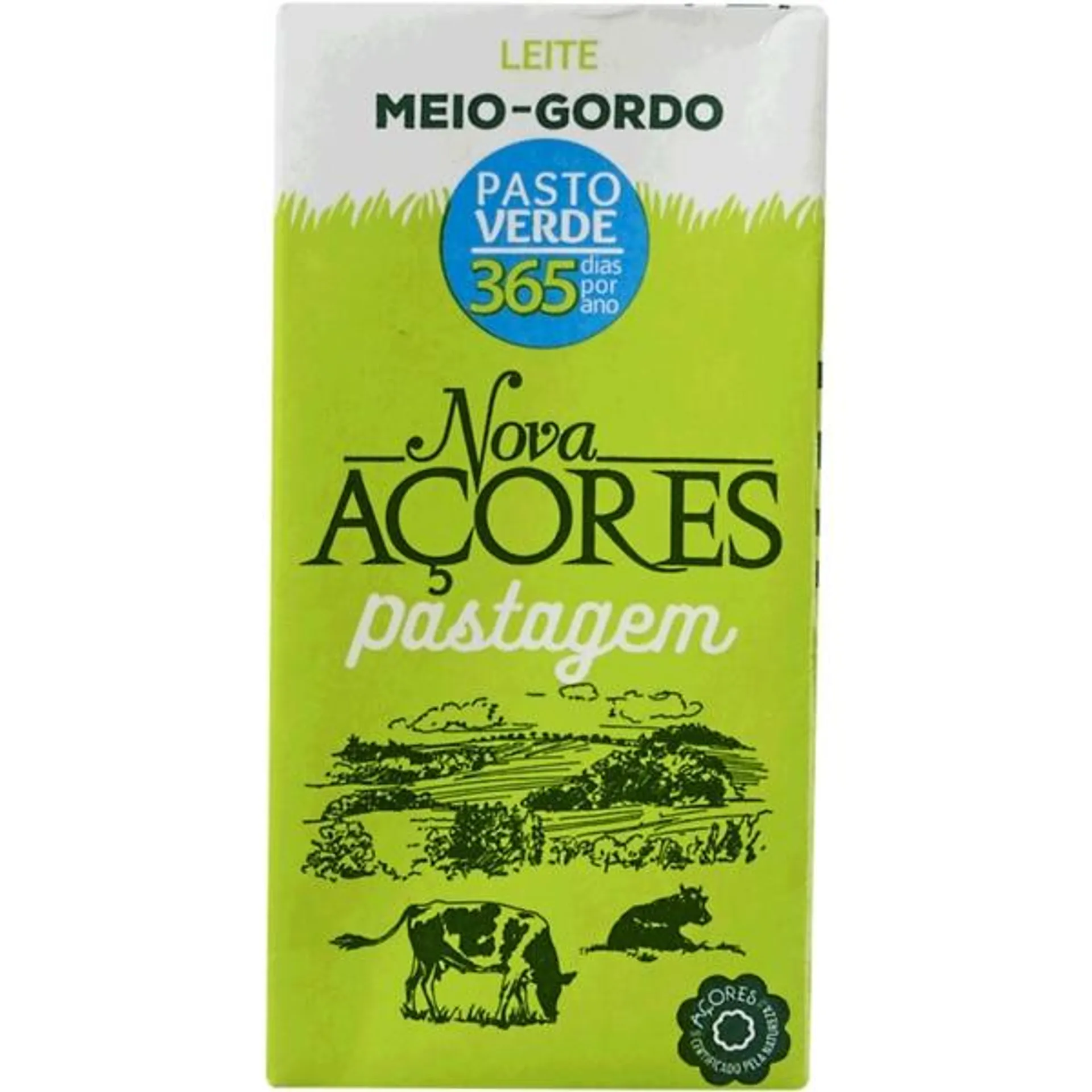 Leite de Pastagem Meio Gordo embalagem 200 ml Nova Açores