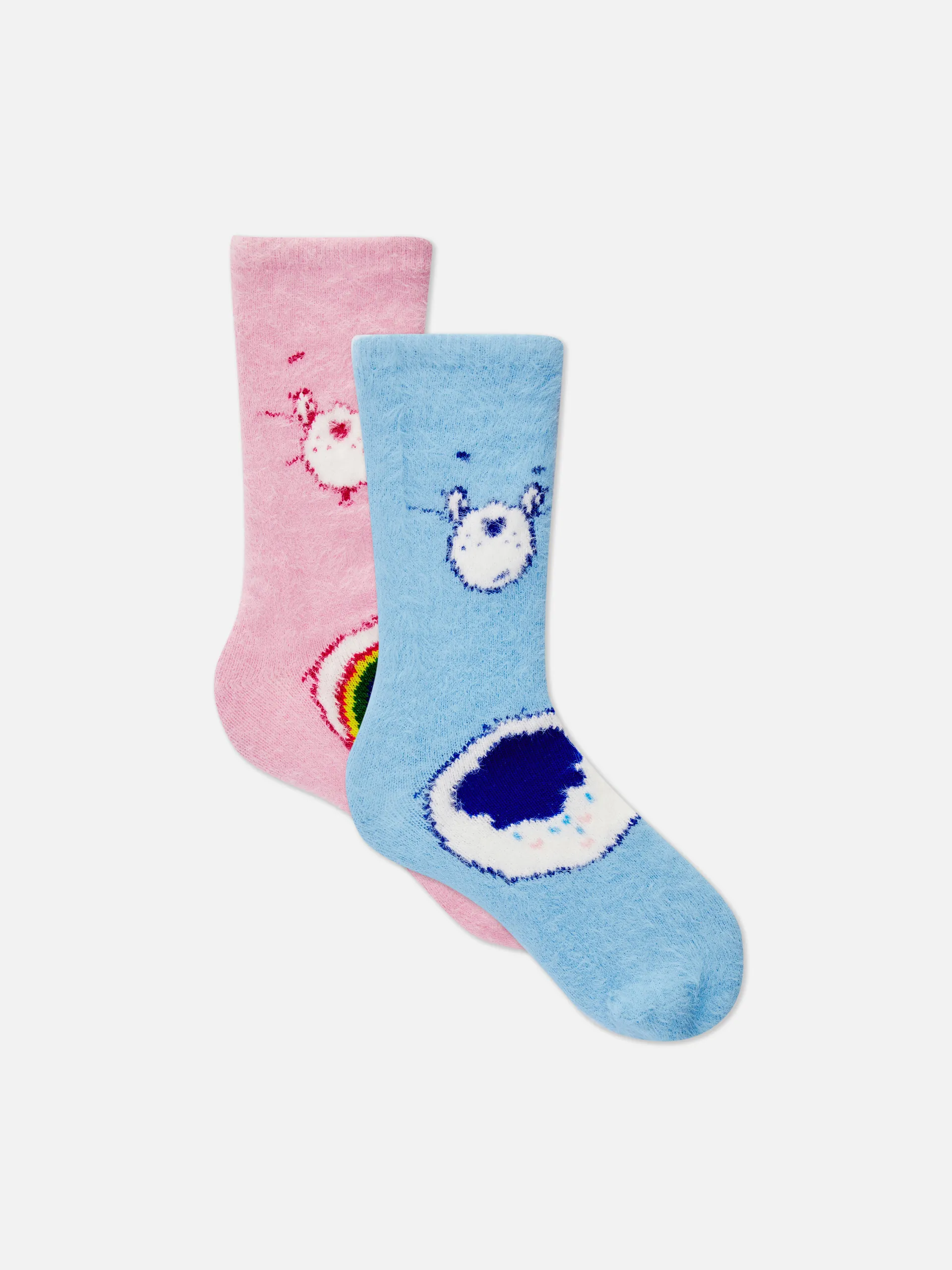 Lot de 2 paires de chaussettes chaudes Bisounours