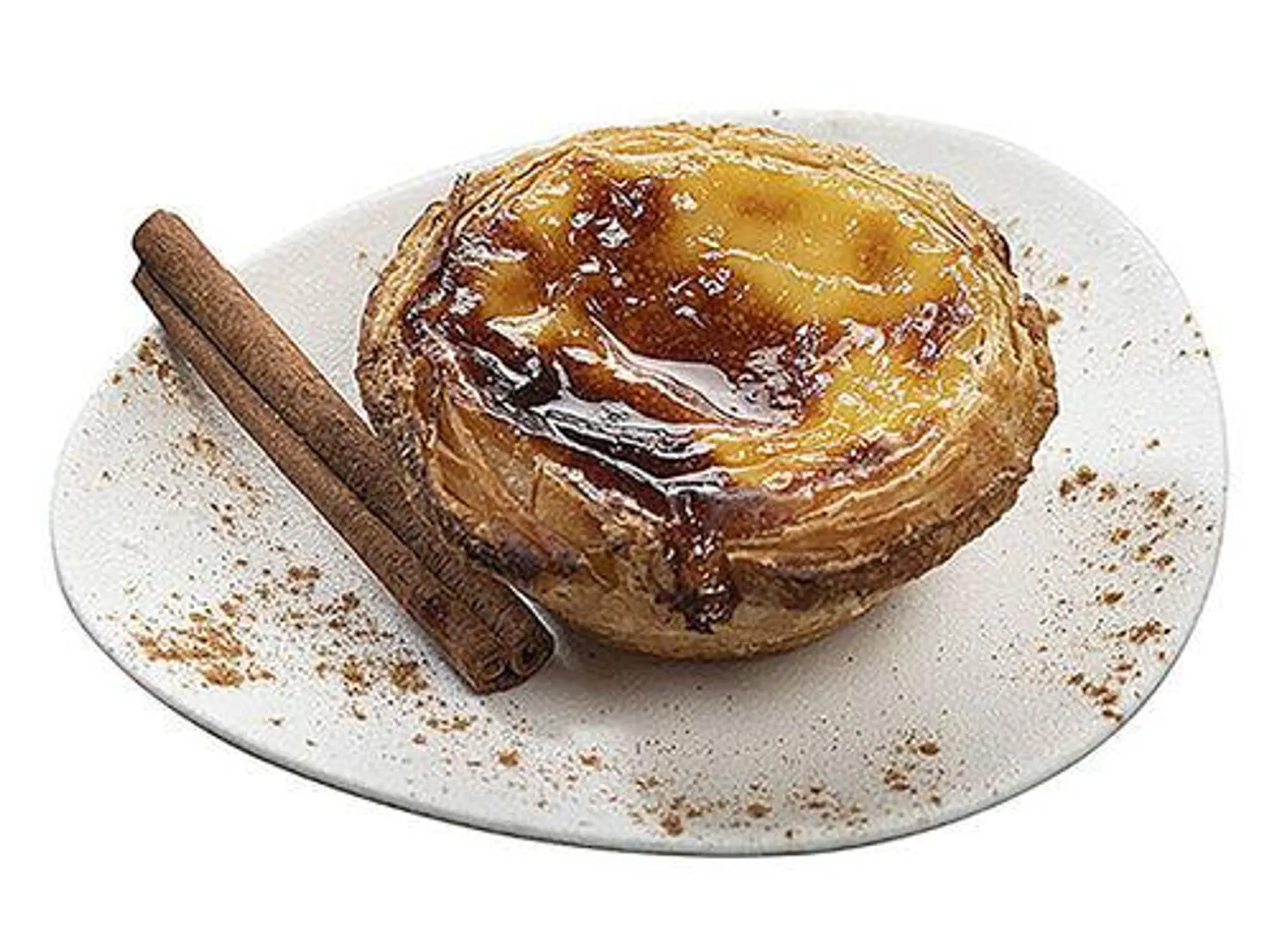 pastel de nata auchan à mesa em portugal un