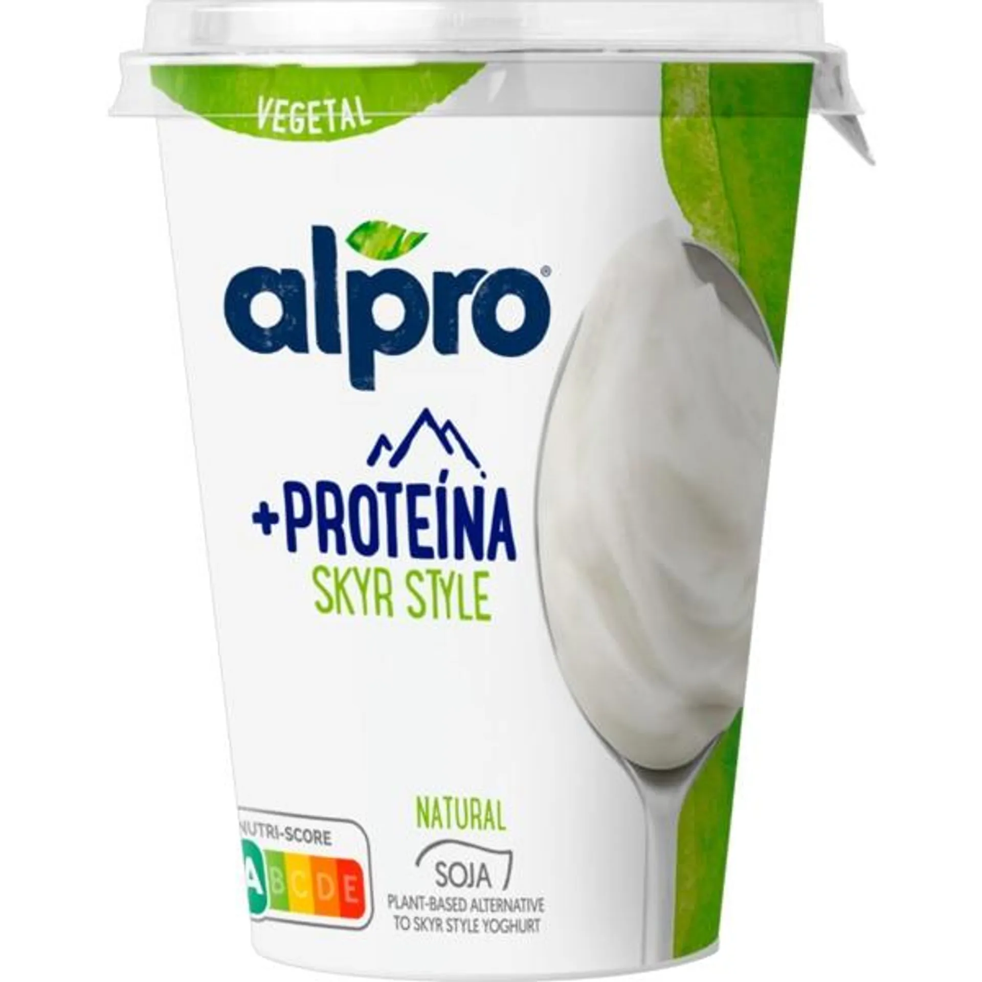 Skyr Soja Natural Vegan embalagem 400 g Alpro