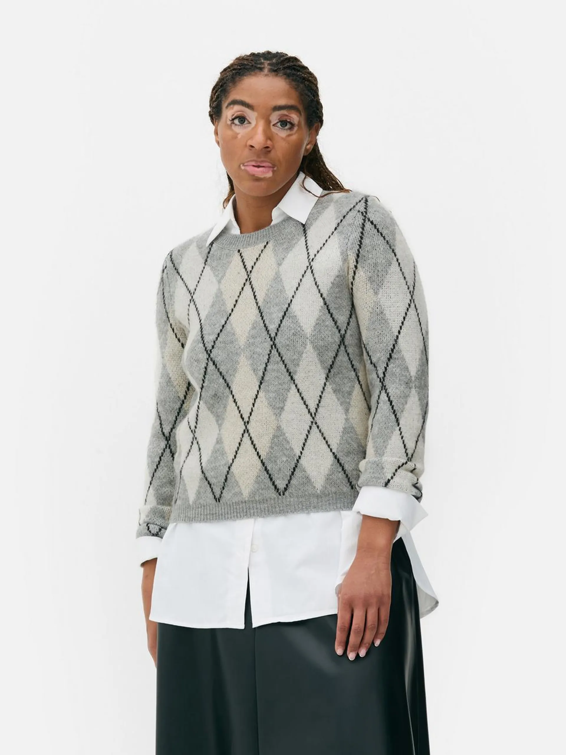 Argyle Knitted Jumper