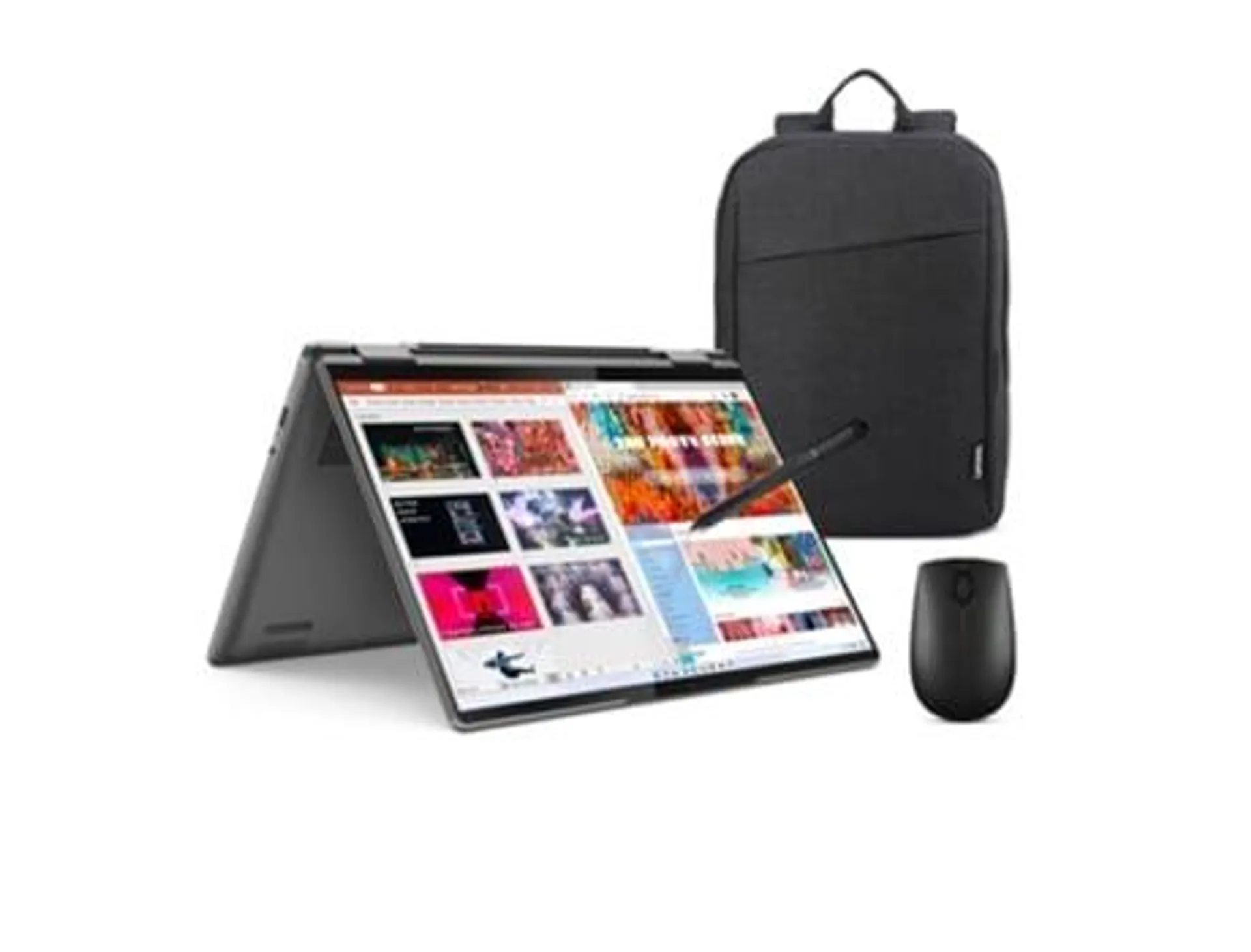 Pack Portátil Híbrido LENOVO Yoga 7 14IAL7 (14'' - Intel Core i5-1240P - RAM: 8 GB - 512 GB SSD - Intel Iris Xe Graphics)