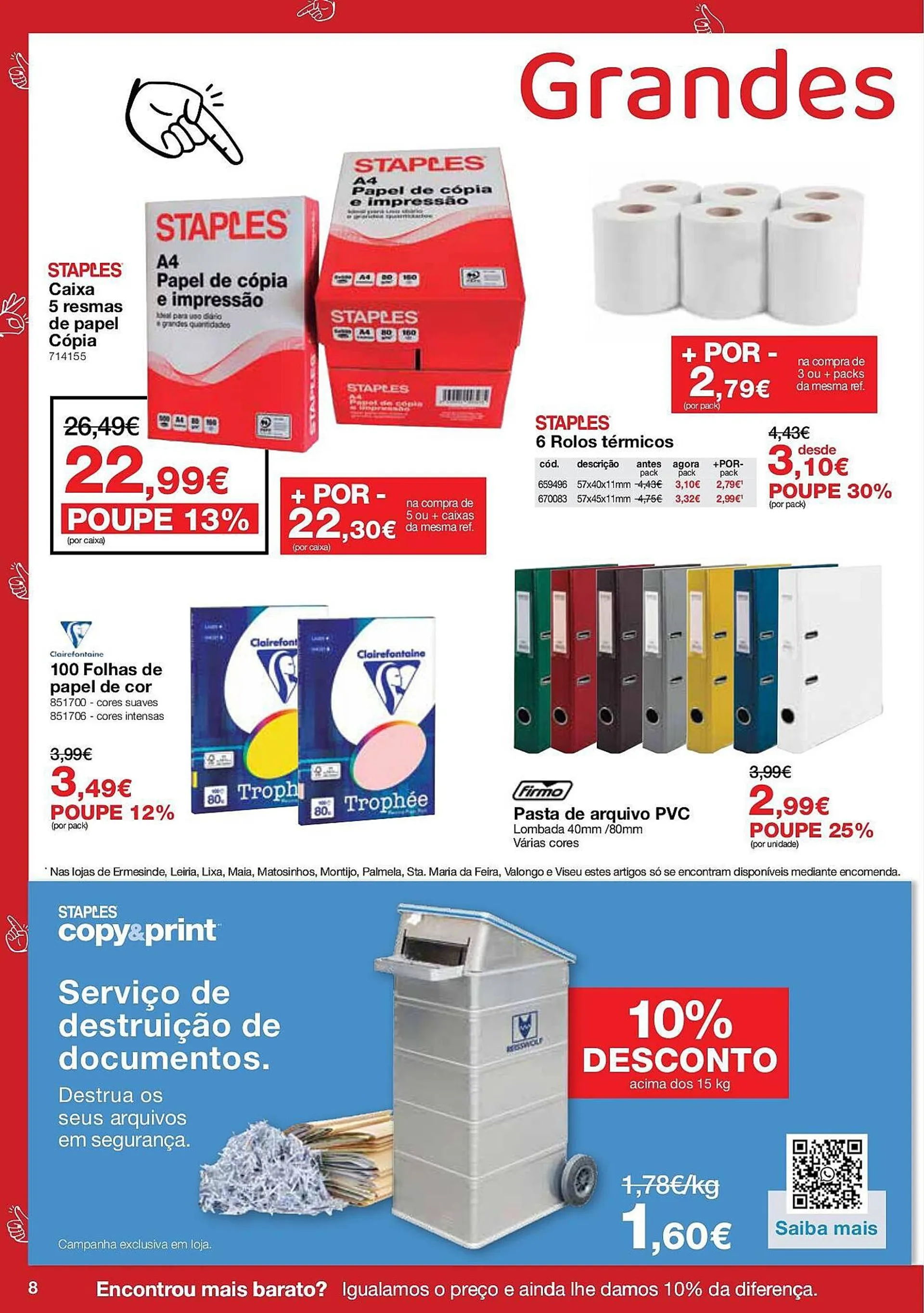 Folheto Folheto Staples de 31 de outubro até 20 de novembro 2024 - Pagina 8