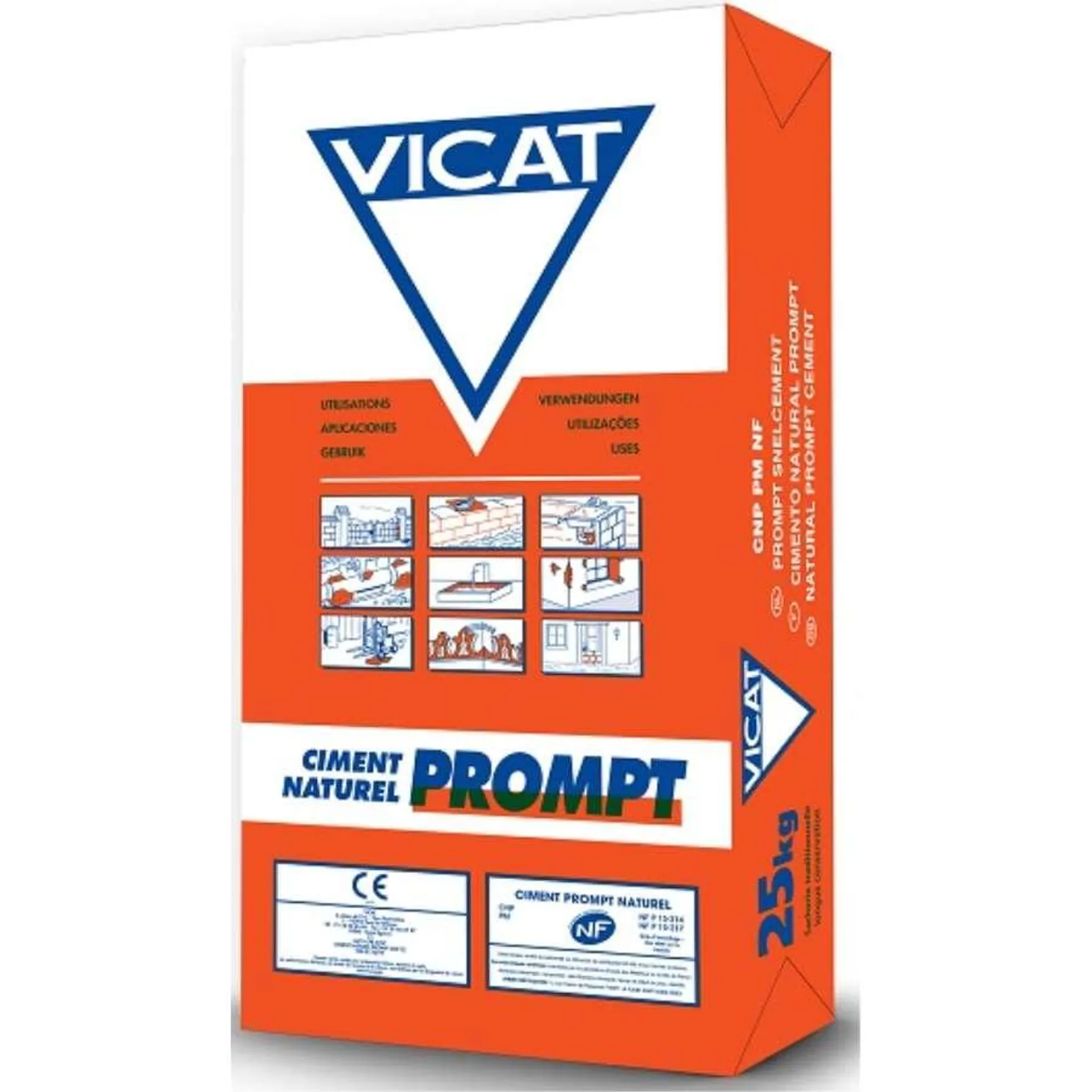 CIMENTO PROMPT RÁPIDO (VICAT-SACO 25 KG)