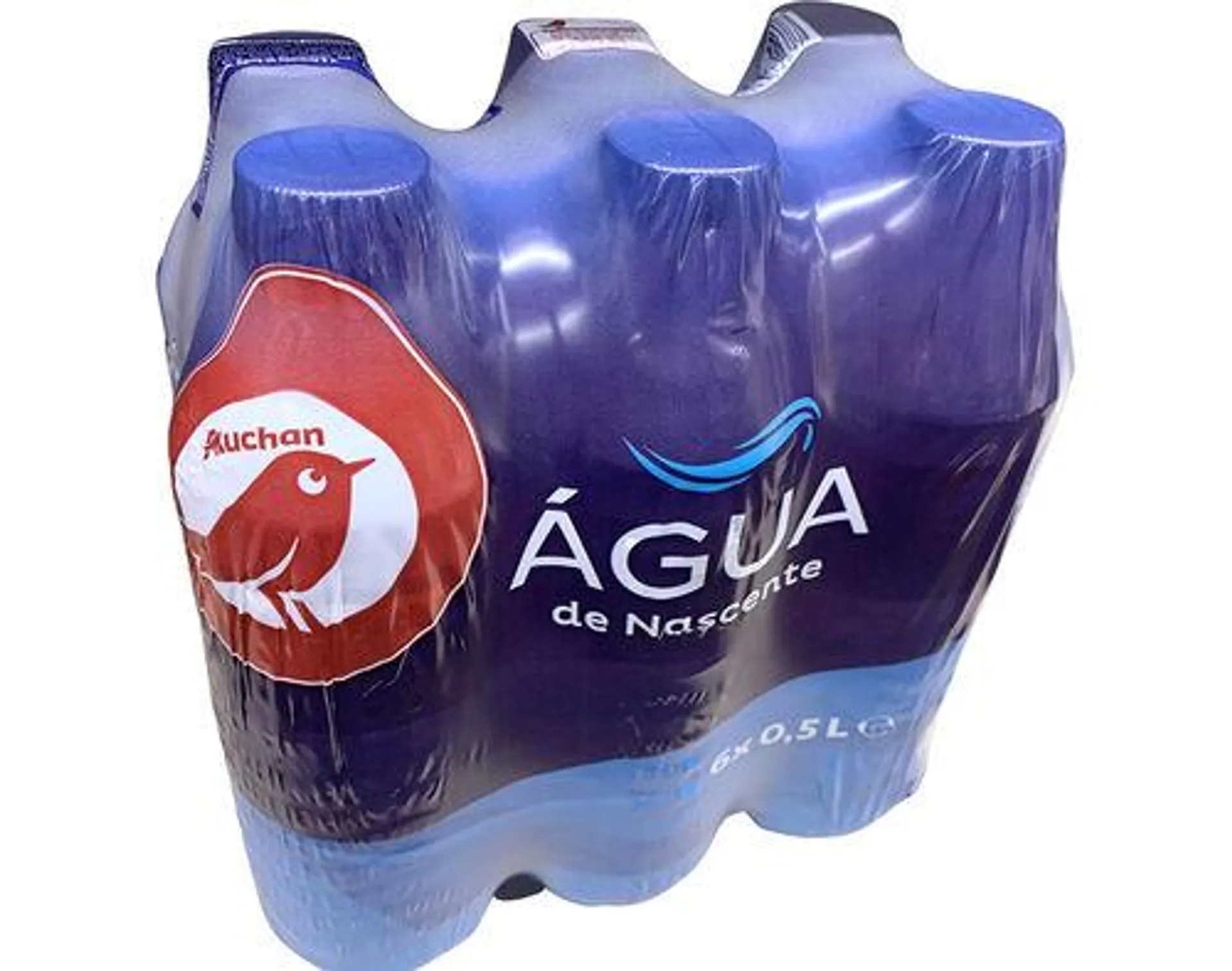 água auchan da nascente 6x0.50l