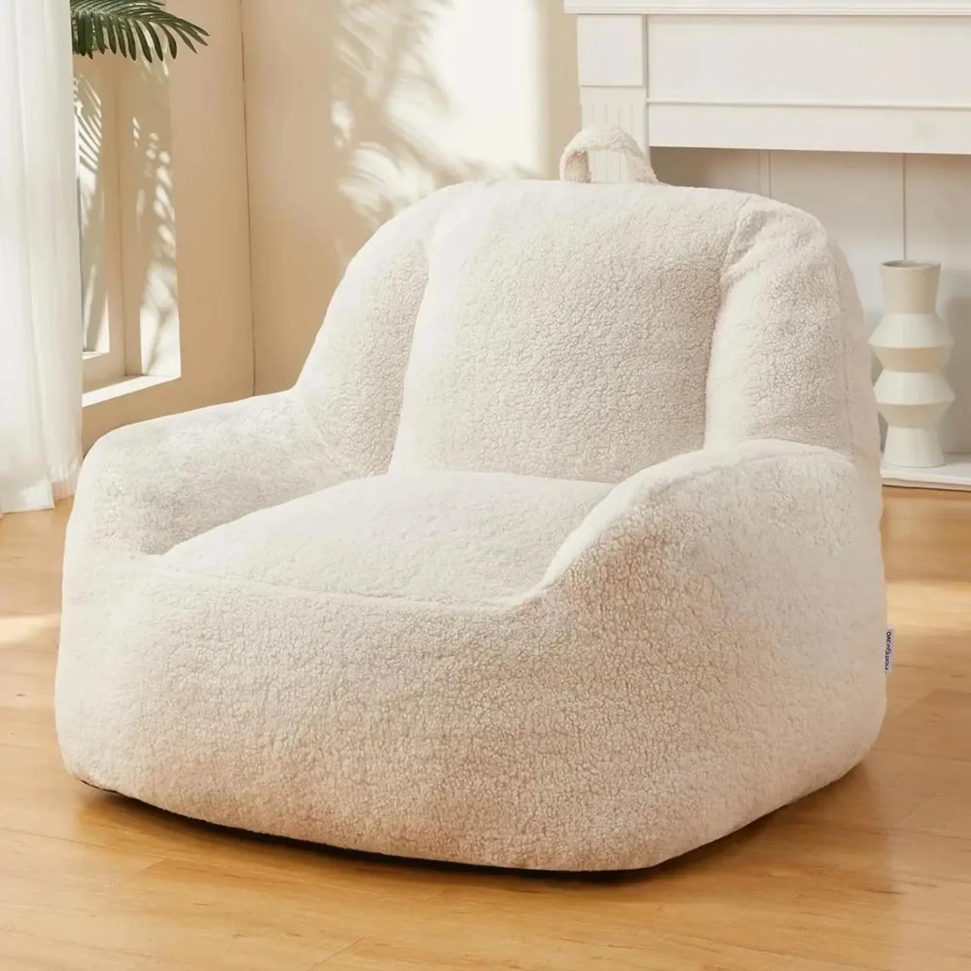 Bean Bag Chair Sherpa Bean Bag Lazy Sofa Beanbag Chairs for Ad Filling Modomfy Chairs for Living Room, Bedrooms