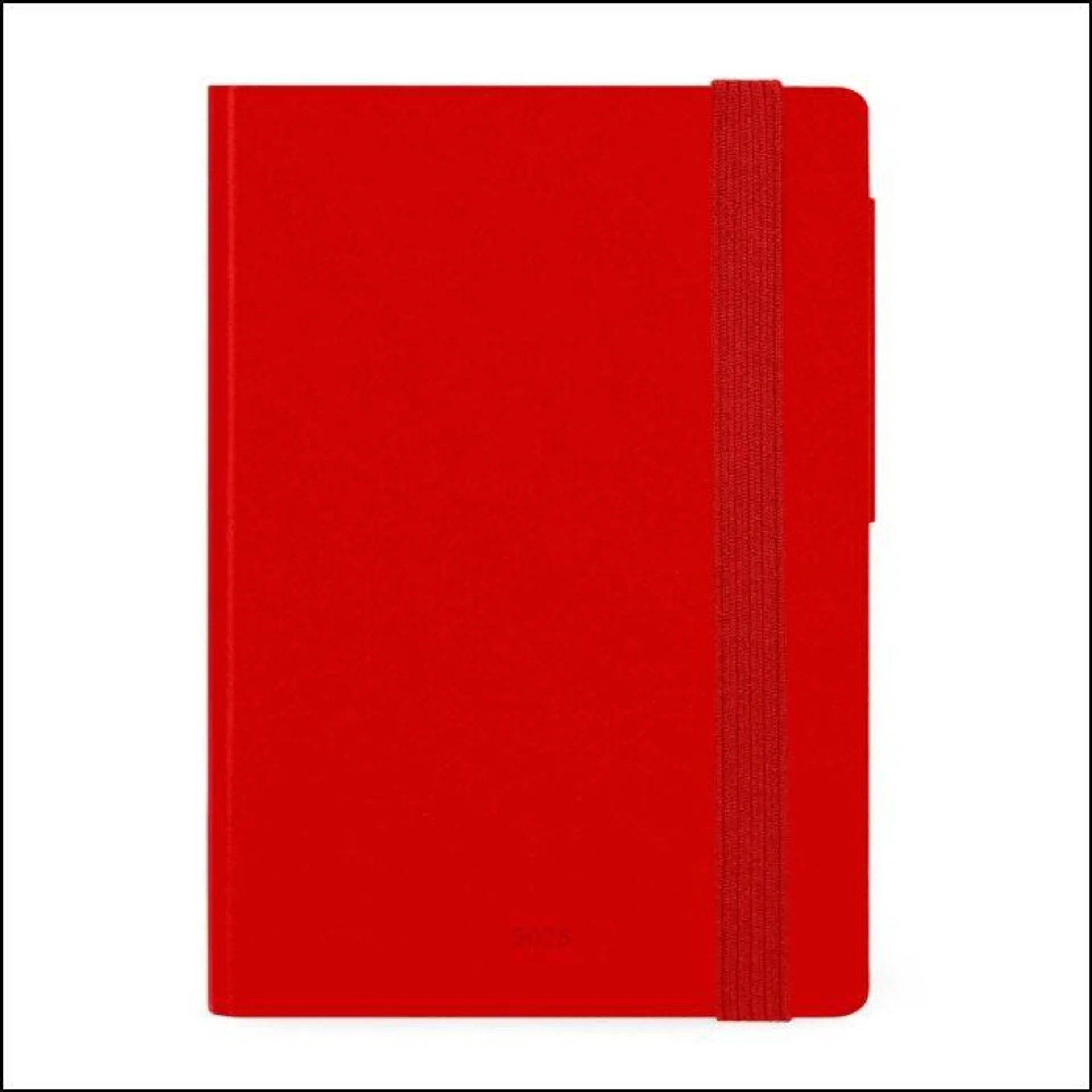 12-MONTH DIARY - 2025 - SMALL DAILY DIARY - RADIANT RED