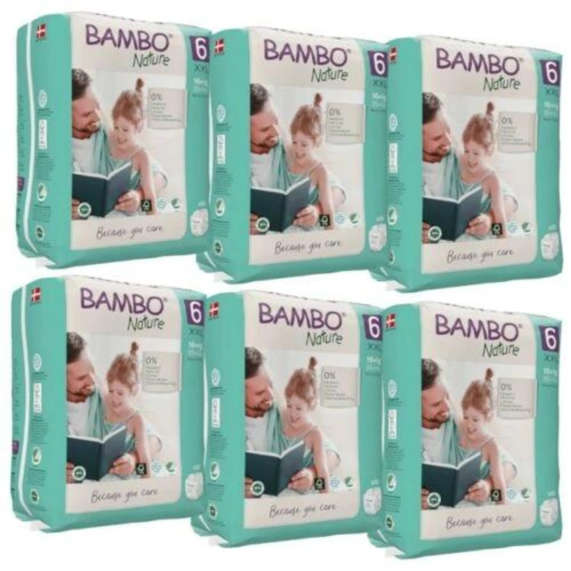 Bambo Nature Pack Fraldas Tamanho 6 XXL +16Kg (6x20) 120 Unidades