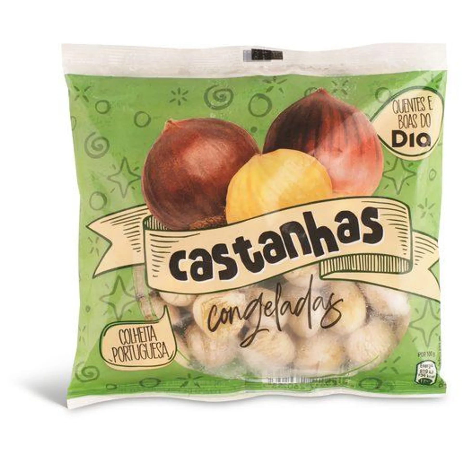 O PRÉMIO DO DIA Castanhas Congeladas 500 g