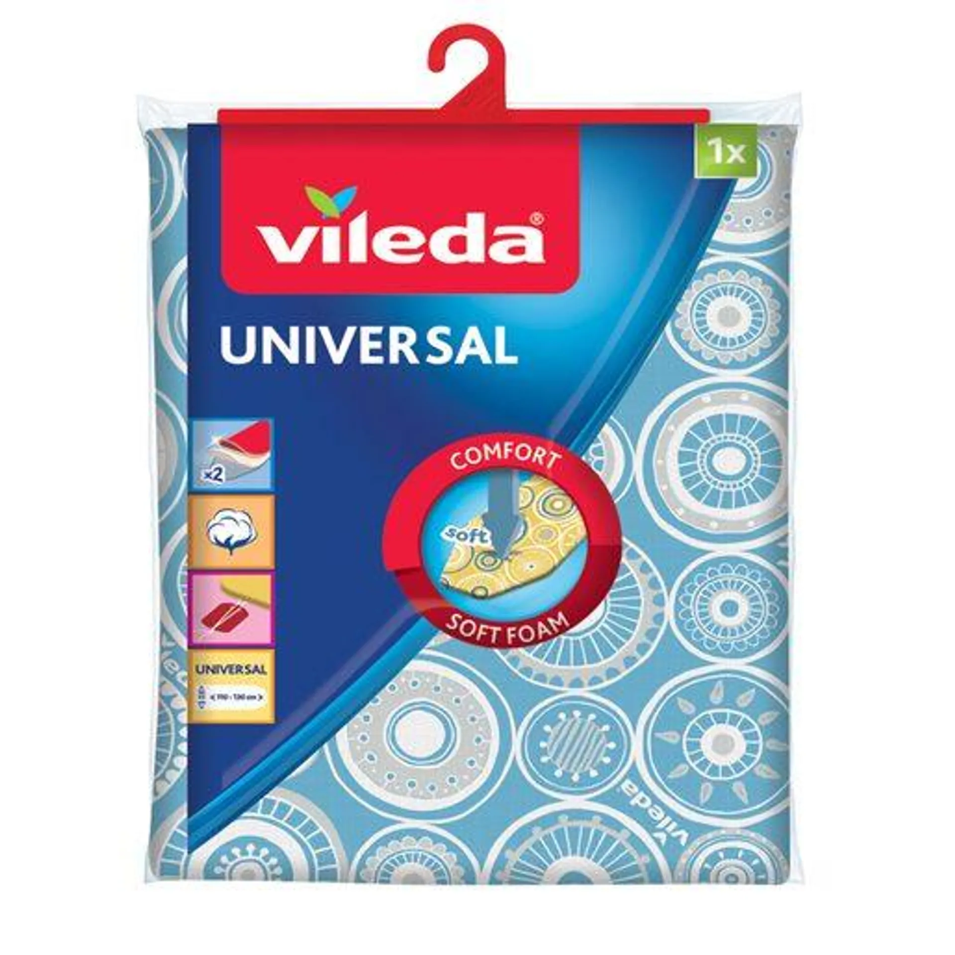 VILEDA Capa de Engomar Universal Azul 1 un