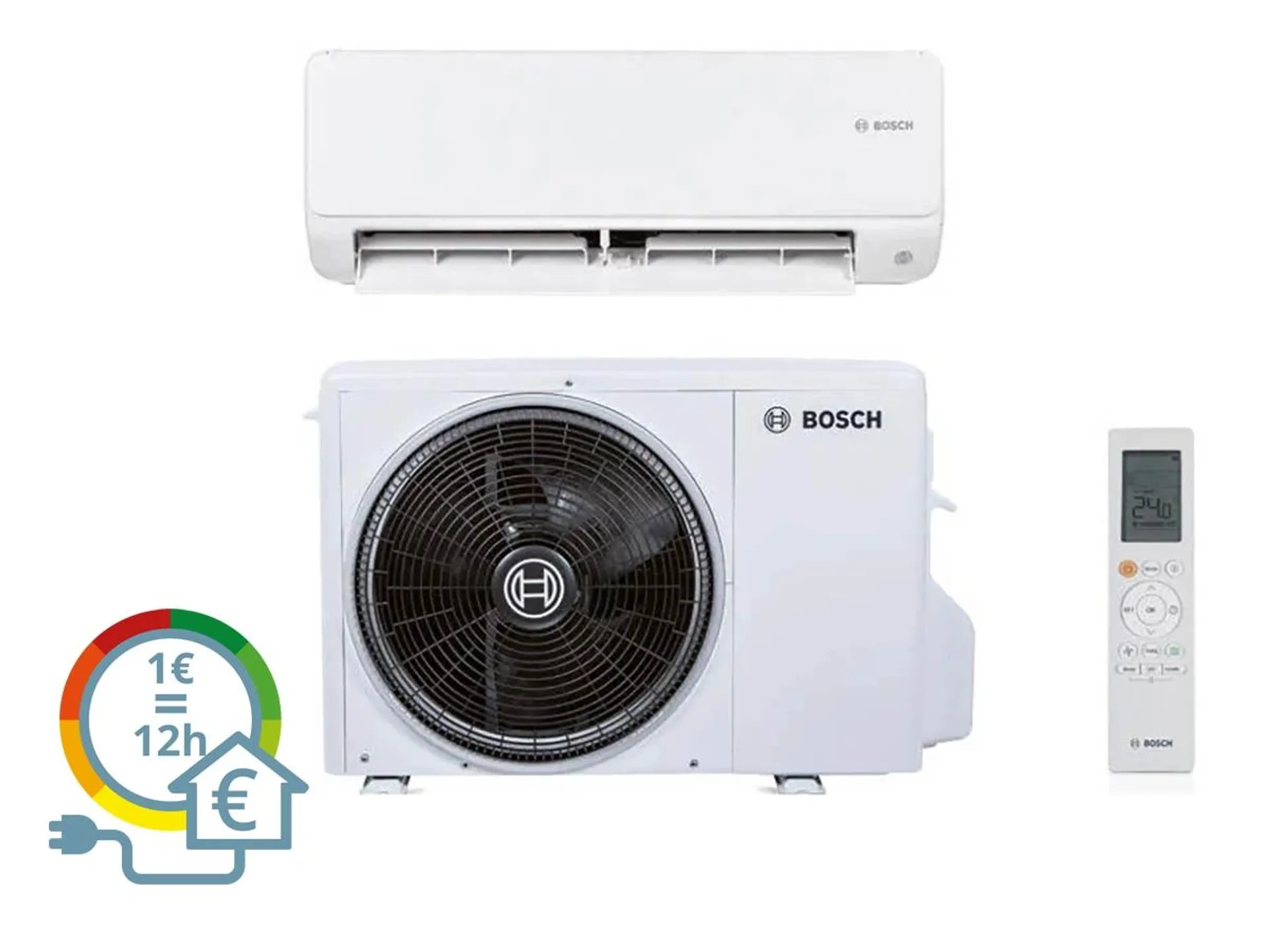 Ar Condicionado BOSCH 6001 I 7KW (48 m² - 24000 BTU - Branco)