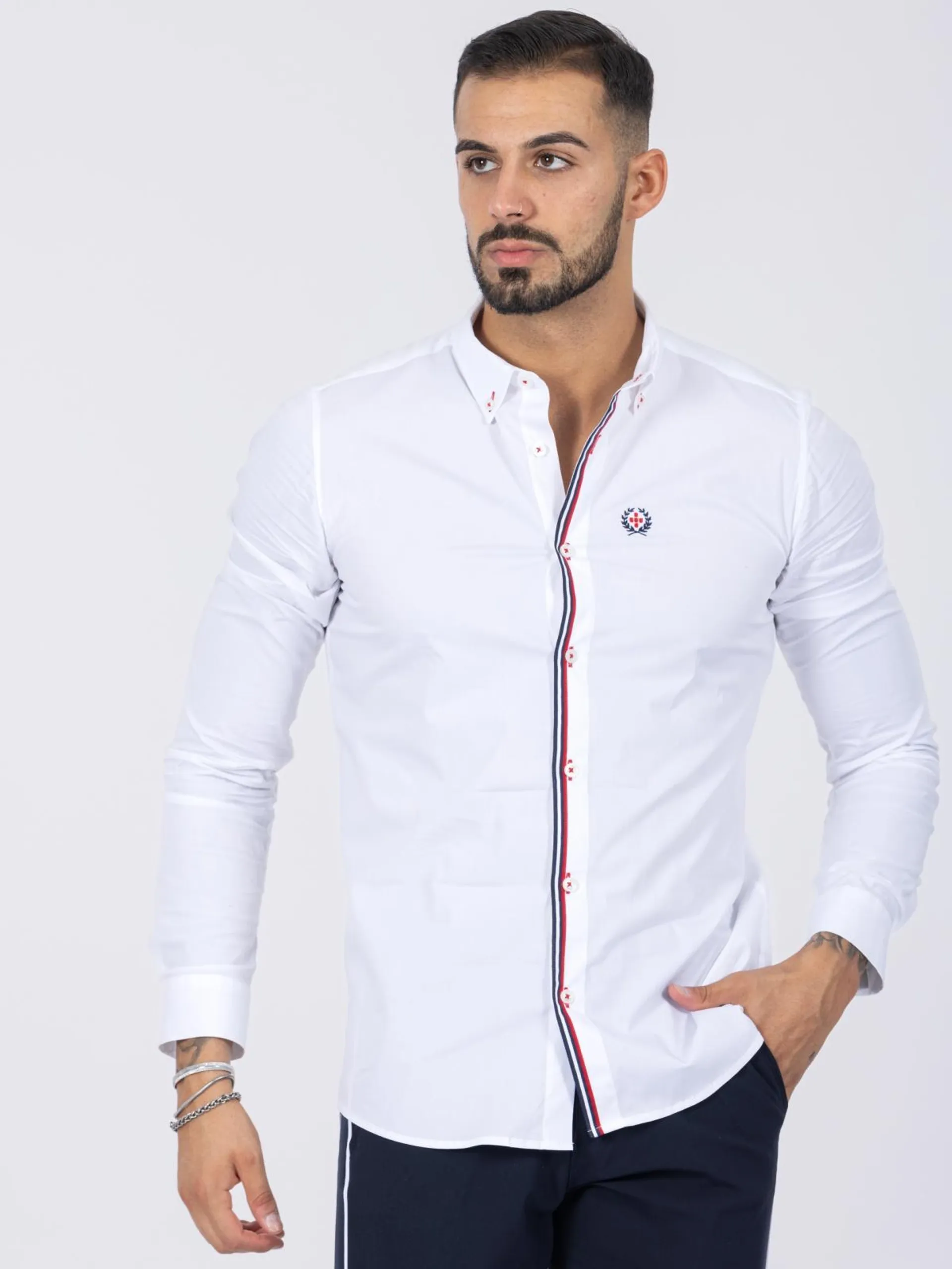 CAMISA SMK WHITE MARINE