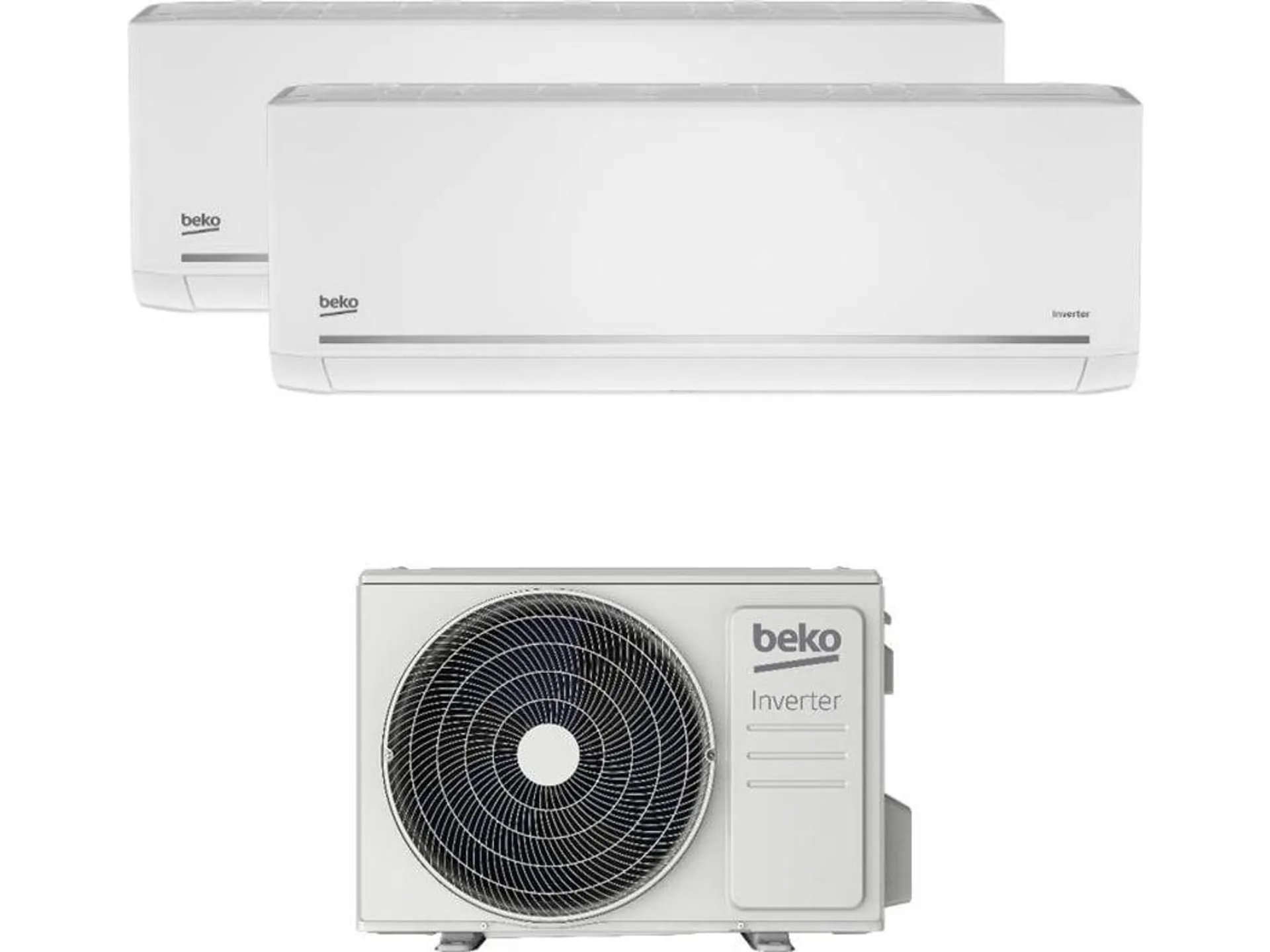 Ar Condicionado BEKO BGMPO 211/BGMPI 120 (24+24 m² + 12000+12000 BTU - Branco)