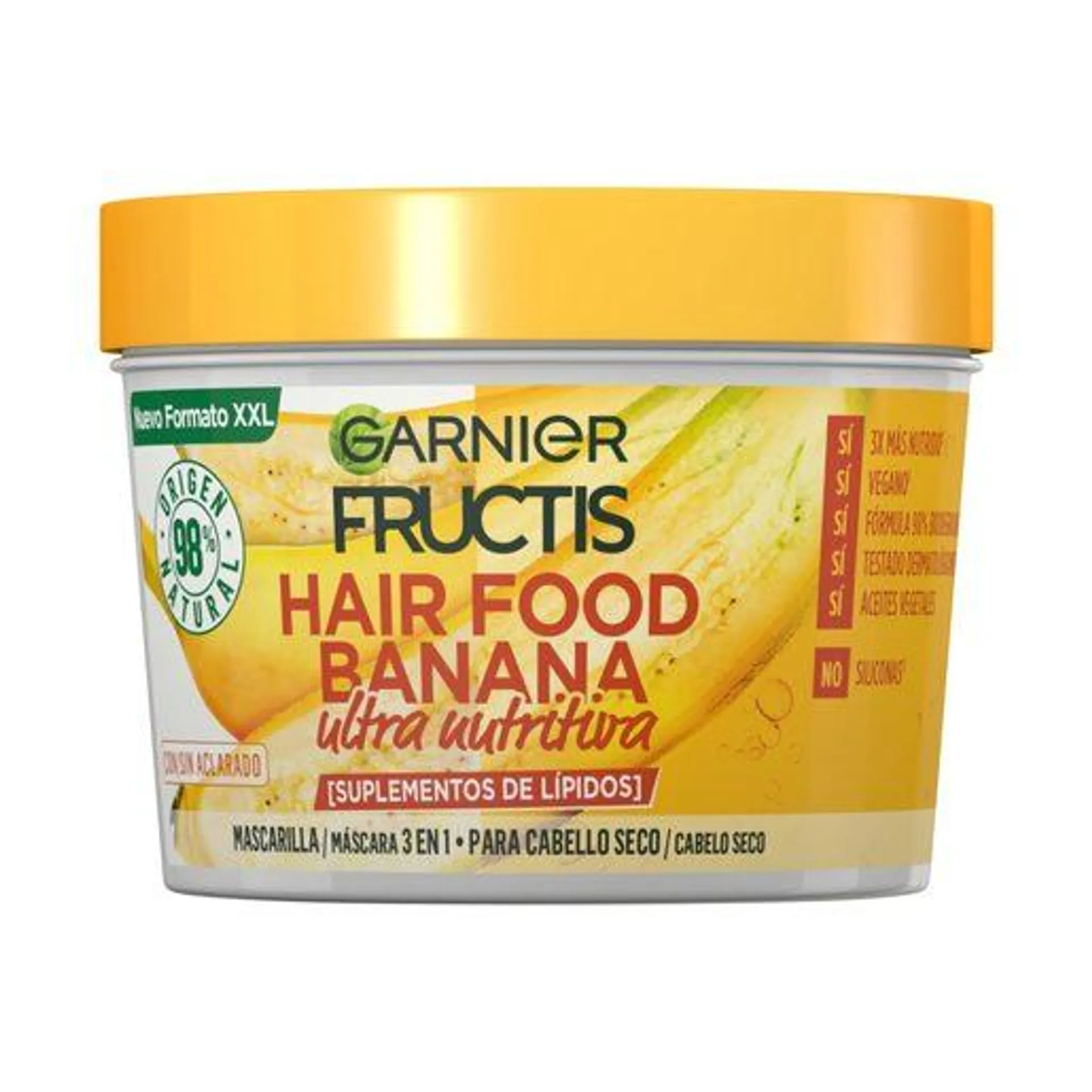 FRUCTIS Máscara Capilar Hair Food Banana 390 ml