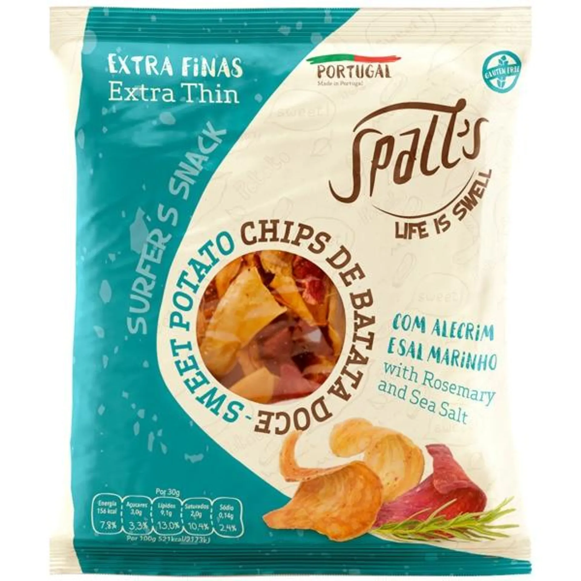 Chips de Batata Doce embalagem 100 g Spall's