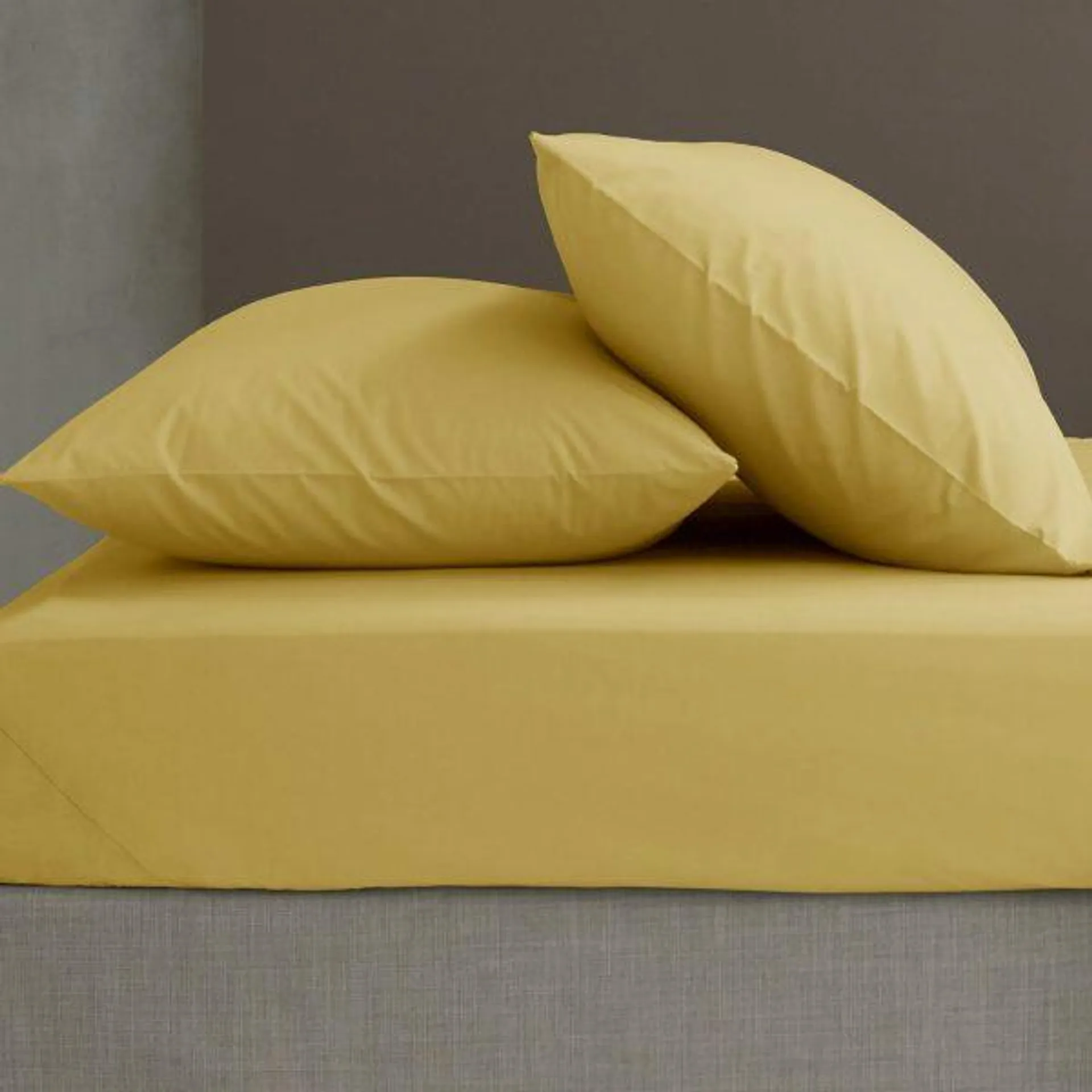 Lençol de Baixo Amarelo So Soft Percale