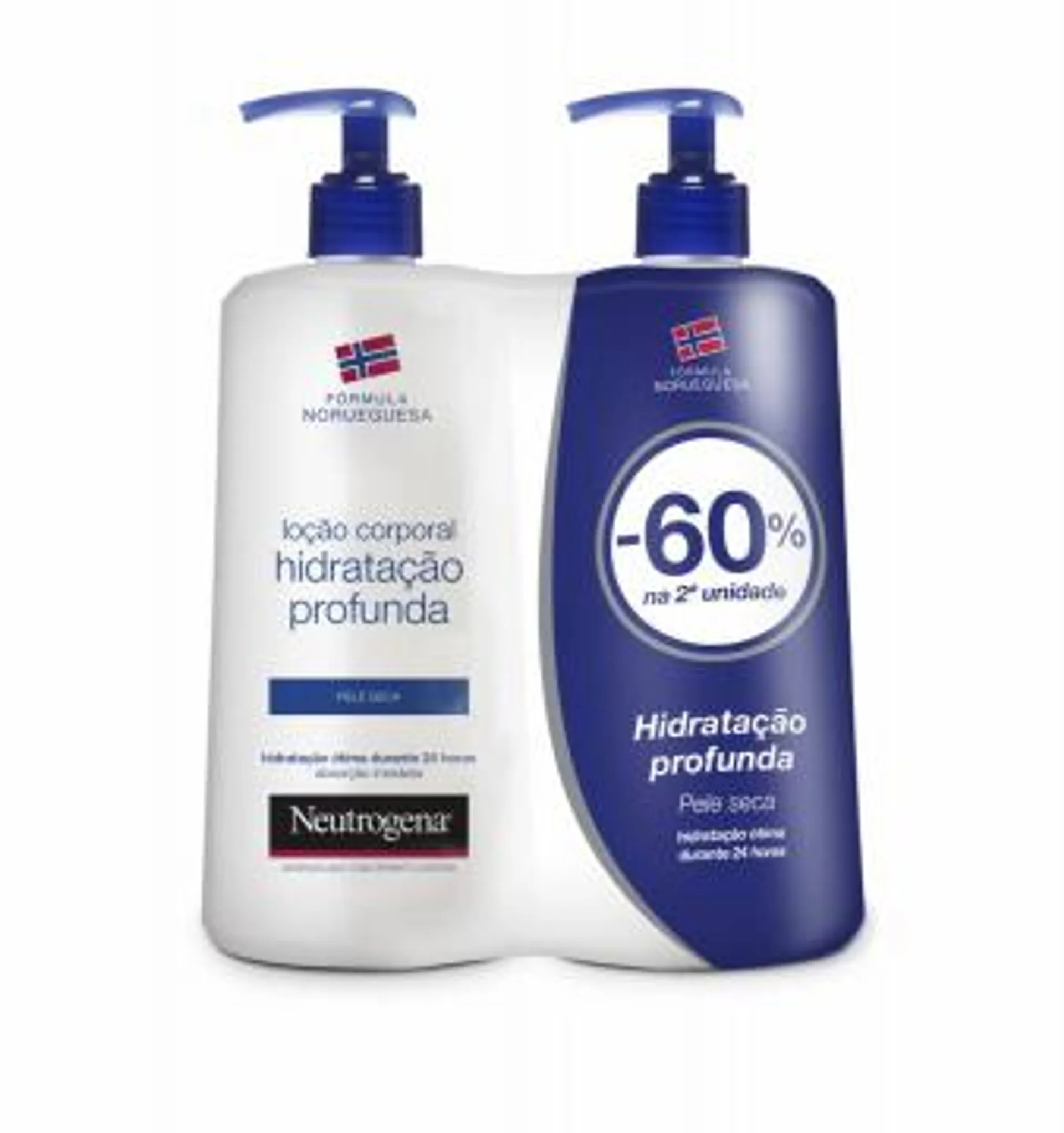 NEUTROGENA FÓRMULA NORUEGUESA CORPO LOÇÃO HIDRATAÇÃO PROFUNDA PELE SECA 2x750ml PROMO